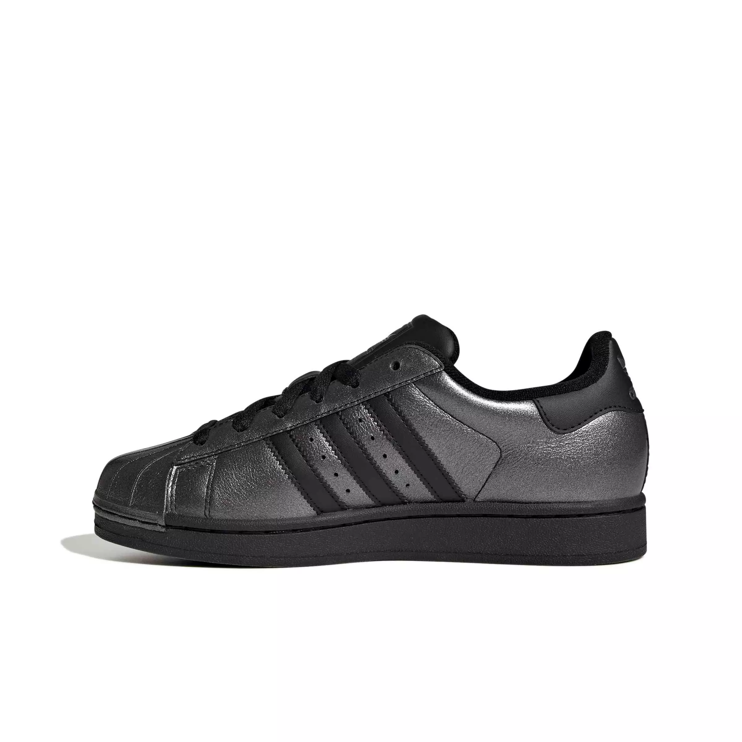 adidas Originals Superstar II "Core Black/Core Black/Iron Metallic" Women's Shoe - BLACK/BLACK/IRON