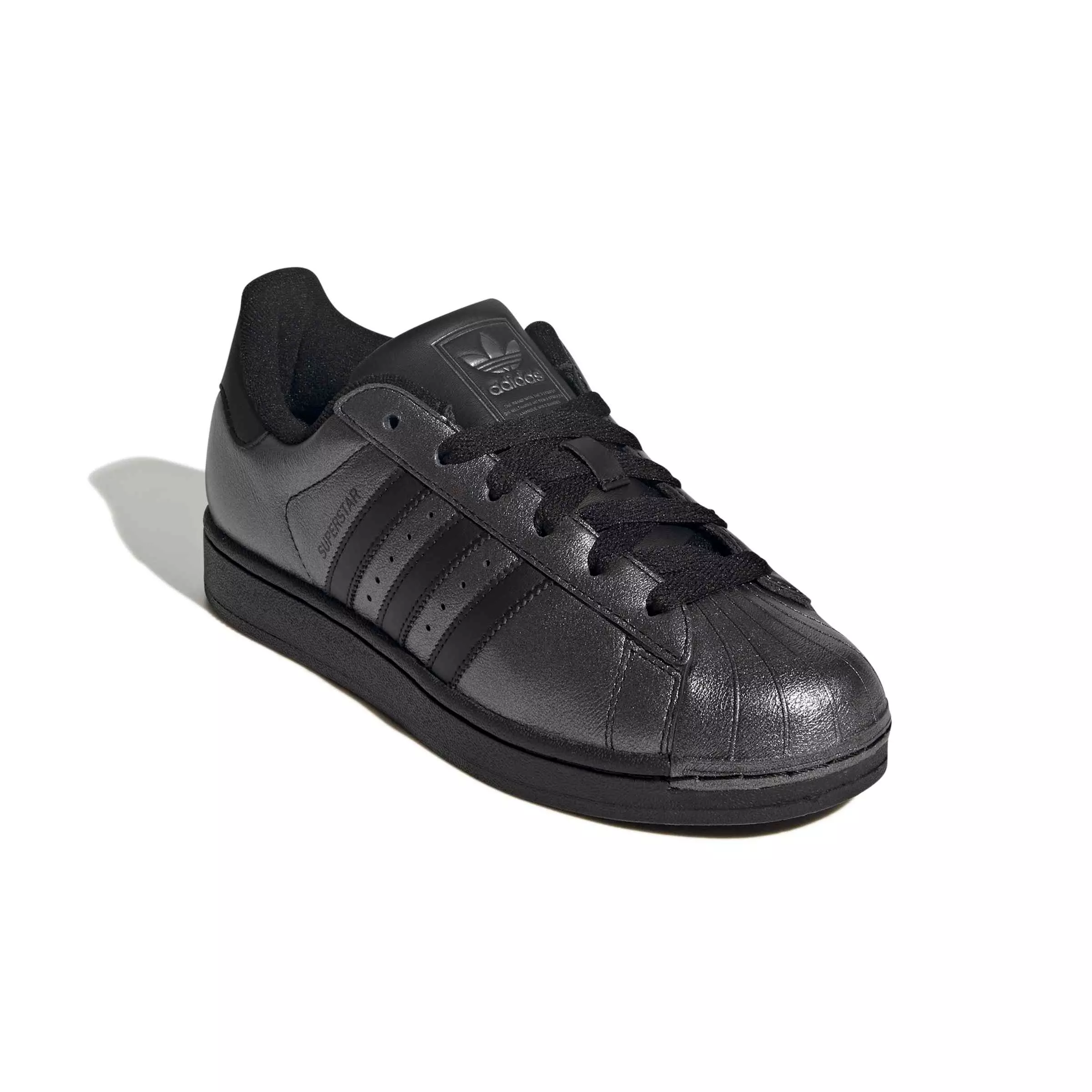 adidas Originals Superstar II "Core Black/Core Black/Iron Metallic" Women's Shoe - BLACK/BLACK/IRON