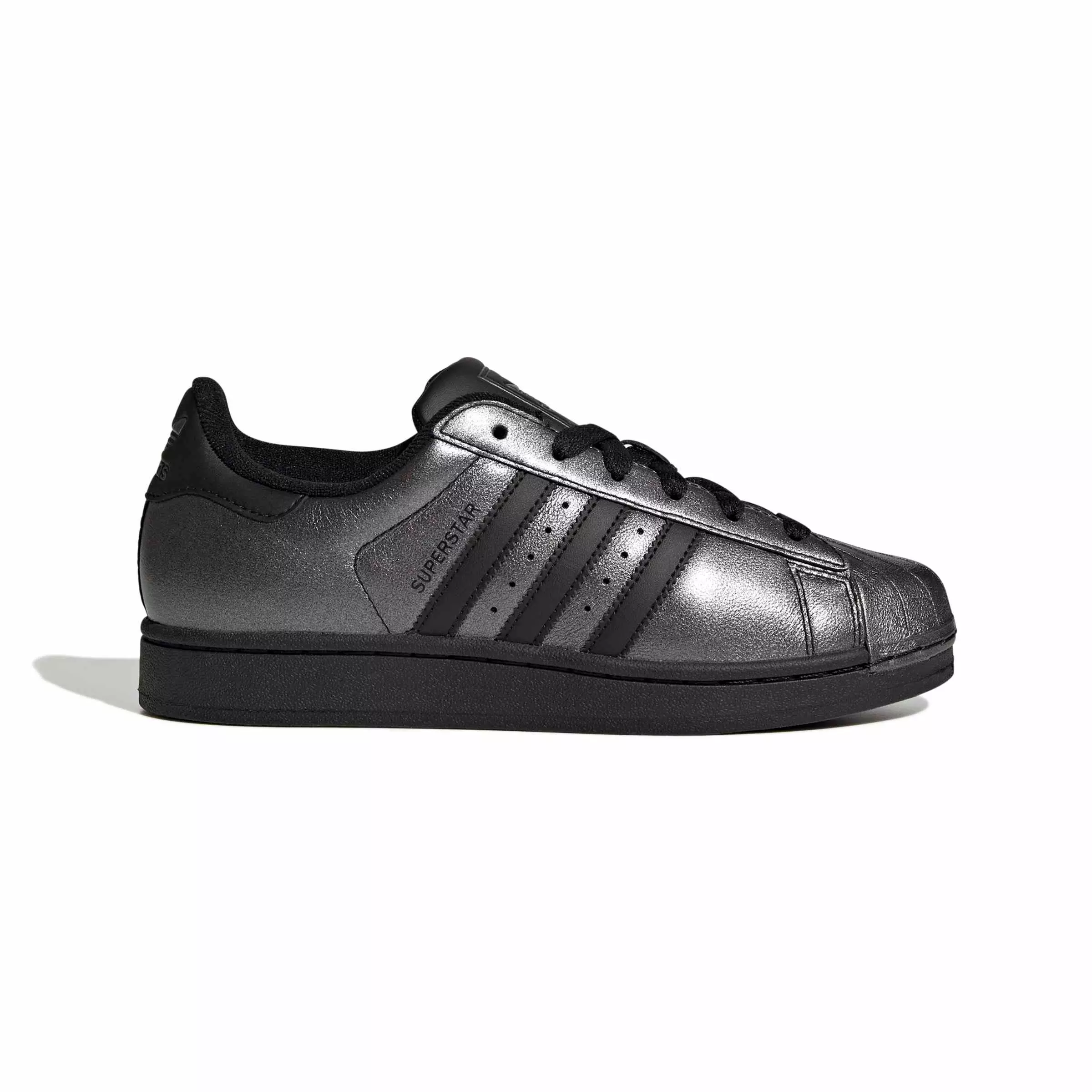 adidas Originals Superstar II "Core Black/Core Black/Iron Metallic" Women's Shoe - BLACK/BLACK/IRON