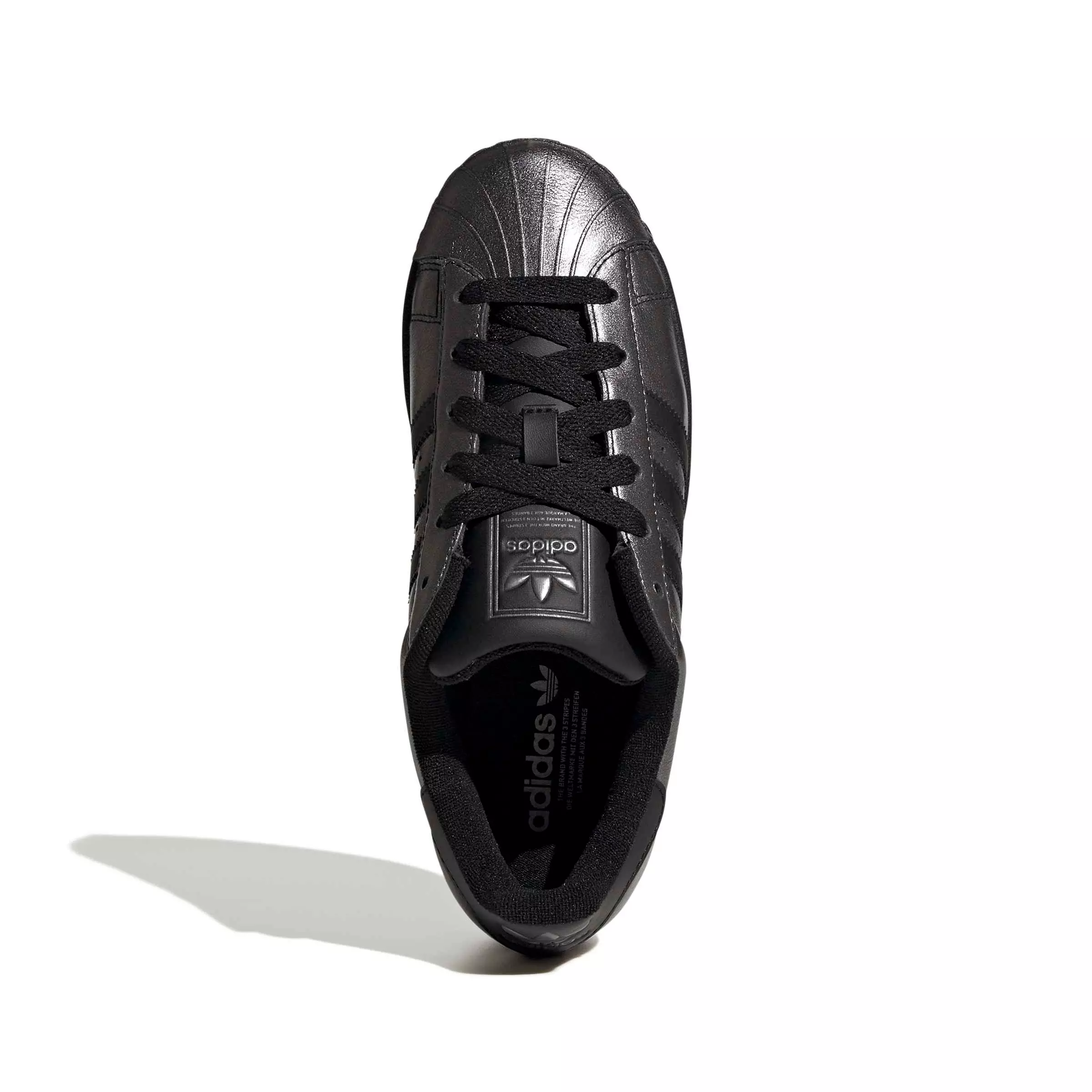 adidas Originals Superstar II "Core Black/Core Black/Iron Metallic" Women's Shoe - BLACK/BLACK/IRON