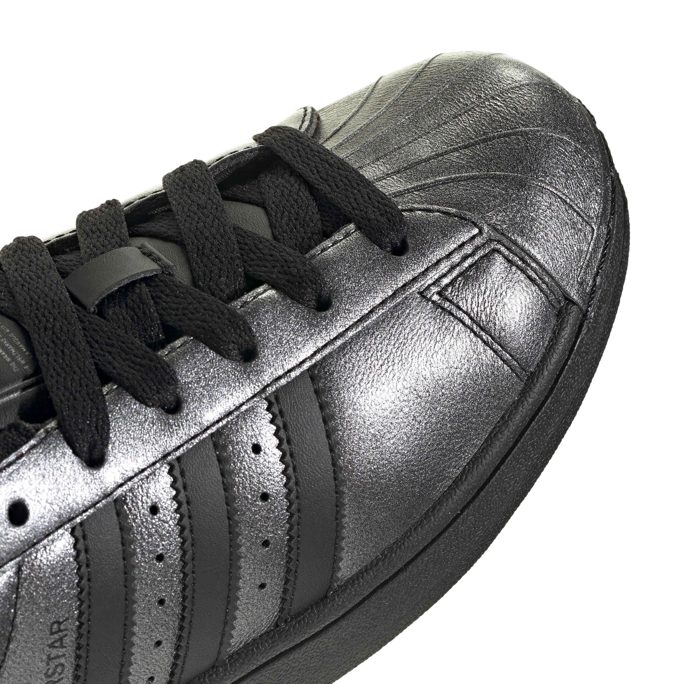 adidas Originals Superstar II "Core Black/Core Black/Iron Metallic" Women's Shoe - BLACK/BLACK/IRON Thumbnail View 8