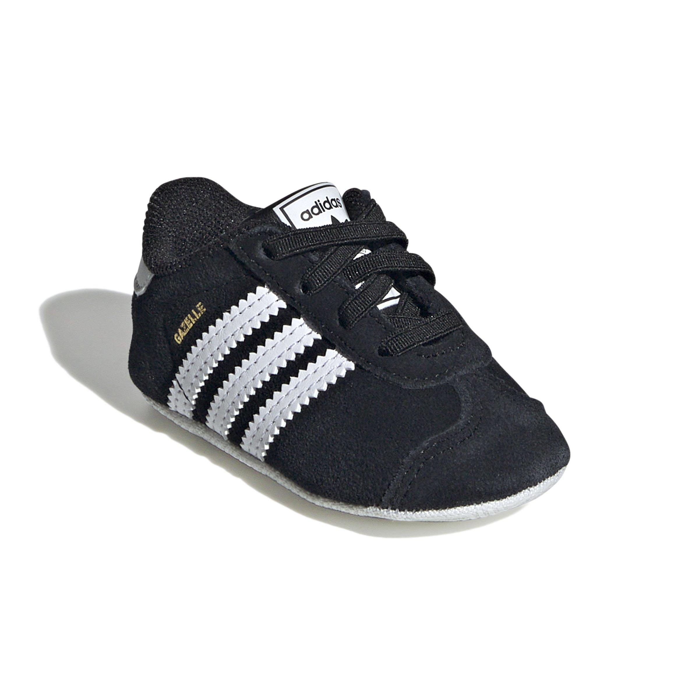 adidas Originals Gazelle Crib Infant Girls' "Core Black/Ftwr White/Ftwr White" Shoe