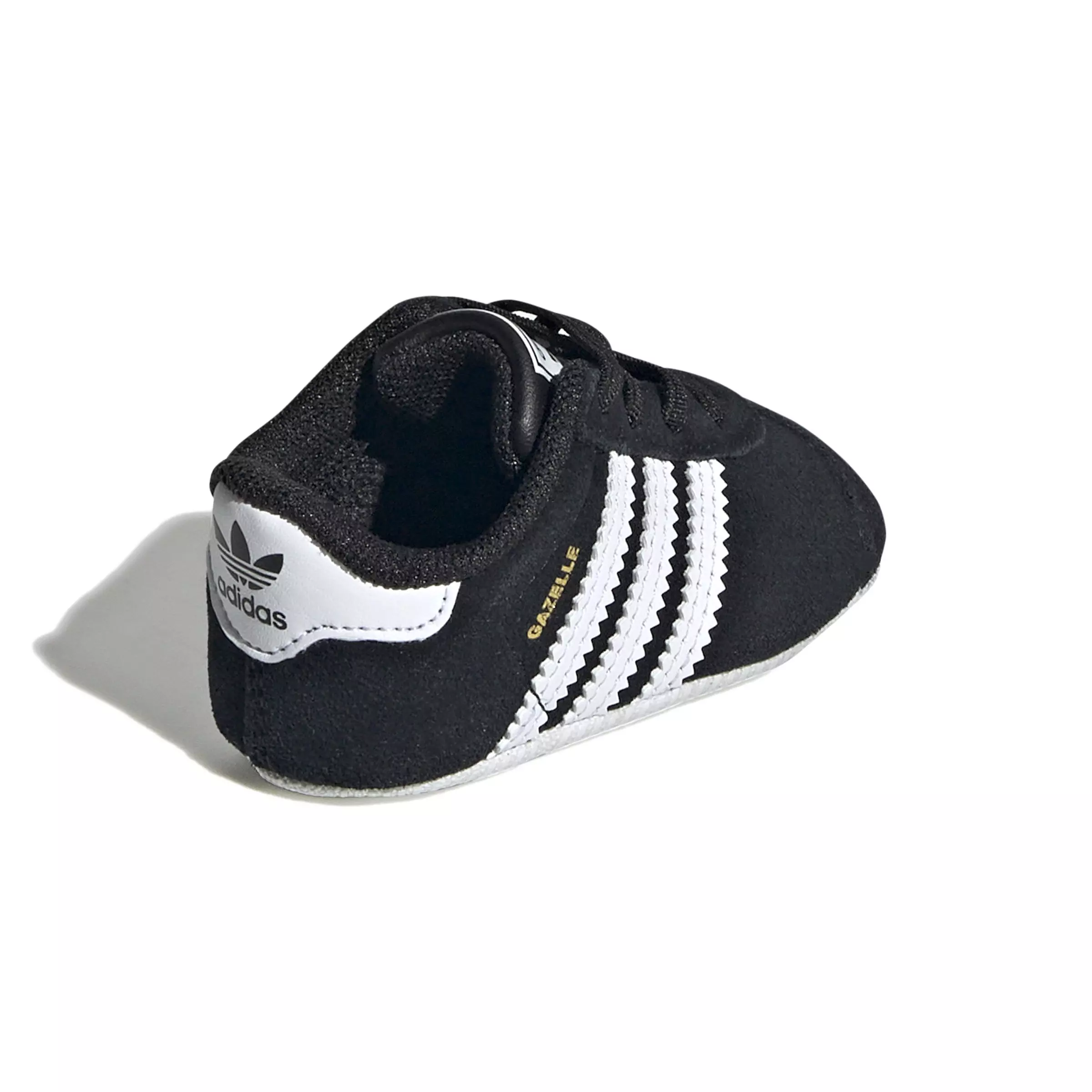 adidas Originals Gazelle Crib "Core Black/Ftwr White/Ftwr White" Infant Girls' Shoe - BLACK/WHITE/WHITE