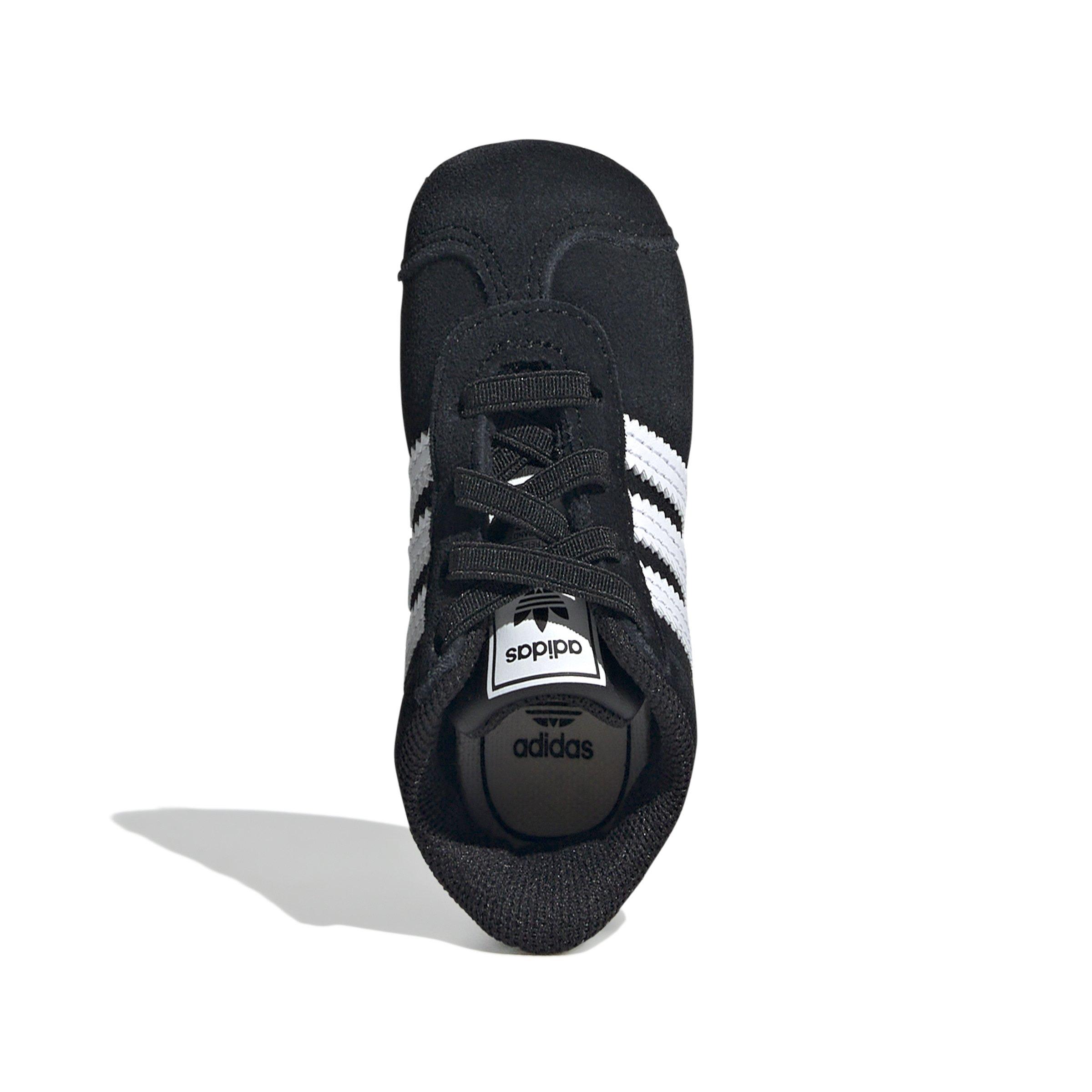 adidas Originals Gazelle Crib Infant Girls' "Core Black/Ftwr White/Ftwr White" Shoe