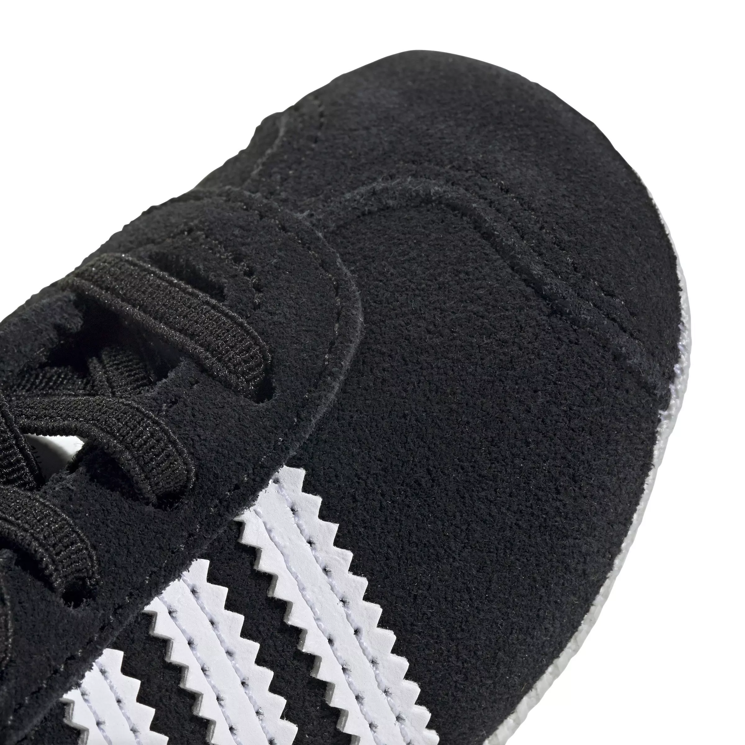 adidas Originals Gazelle Crib "Core Black/Ftwr White/Ftwr White" Infant Girls' Shoe - BLACK/WHITE/WHITE