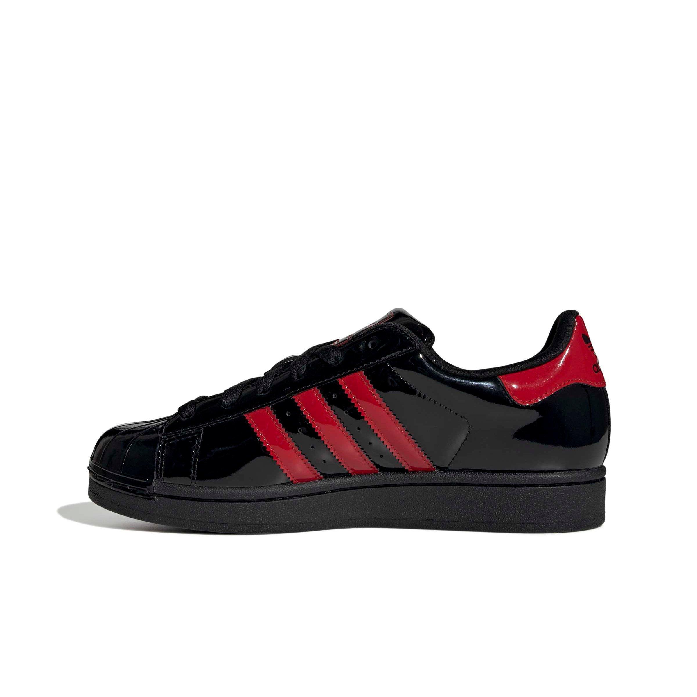 adidas Originals Superstar II "Core Black/Better Scarlet/Core Black" Women's Shoe - BLACK/SCARLET/BLACK Thumbnail View 2