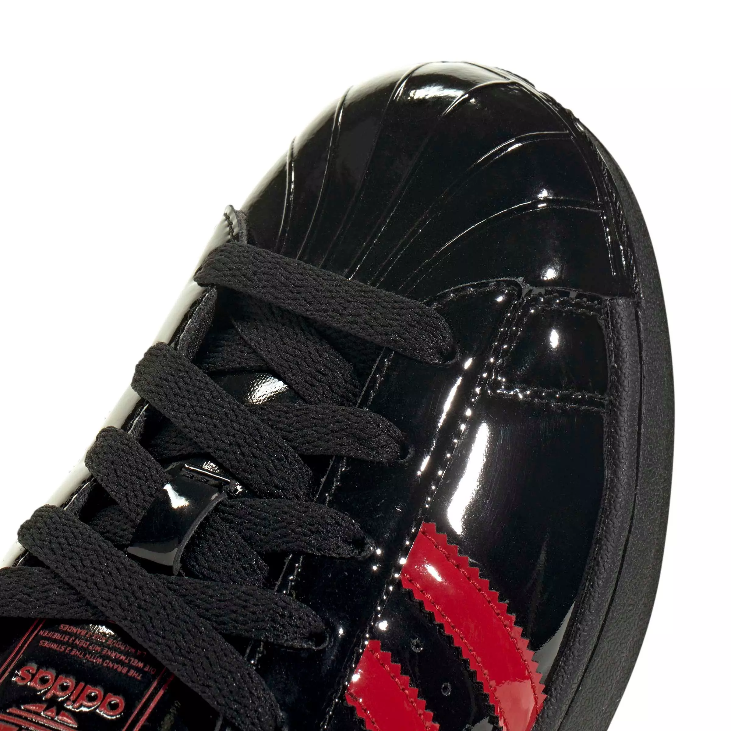 adidas Originals Superstar II "Core Black/Better Scarlet/Core Black" Women's Shoe - BLACK/SCARLET/BLACK