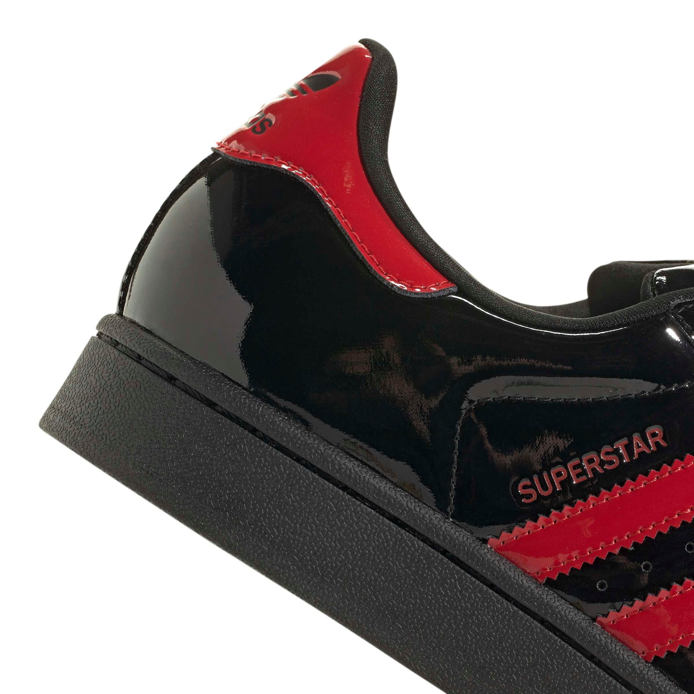 adidas Originals Superstar II "Core Black/Better Scarlet/Core Black" Women's Shoe - BLACK/SCARLET/BLACK Thumbnail View 8