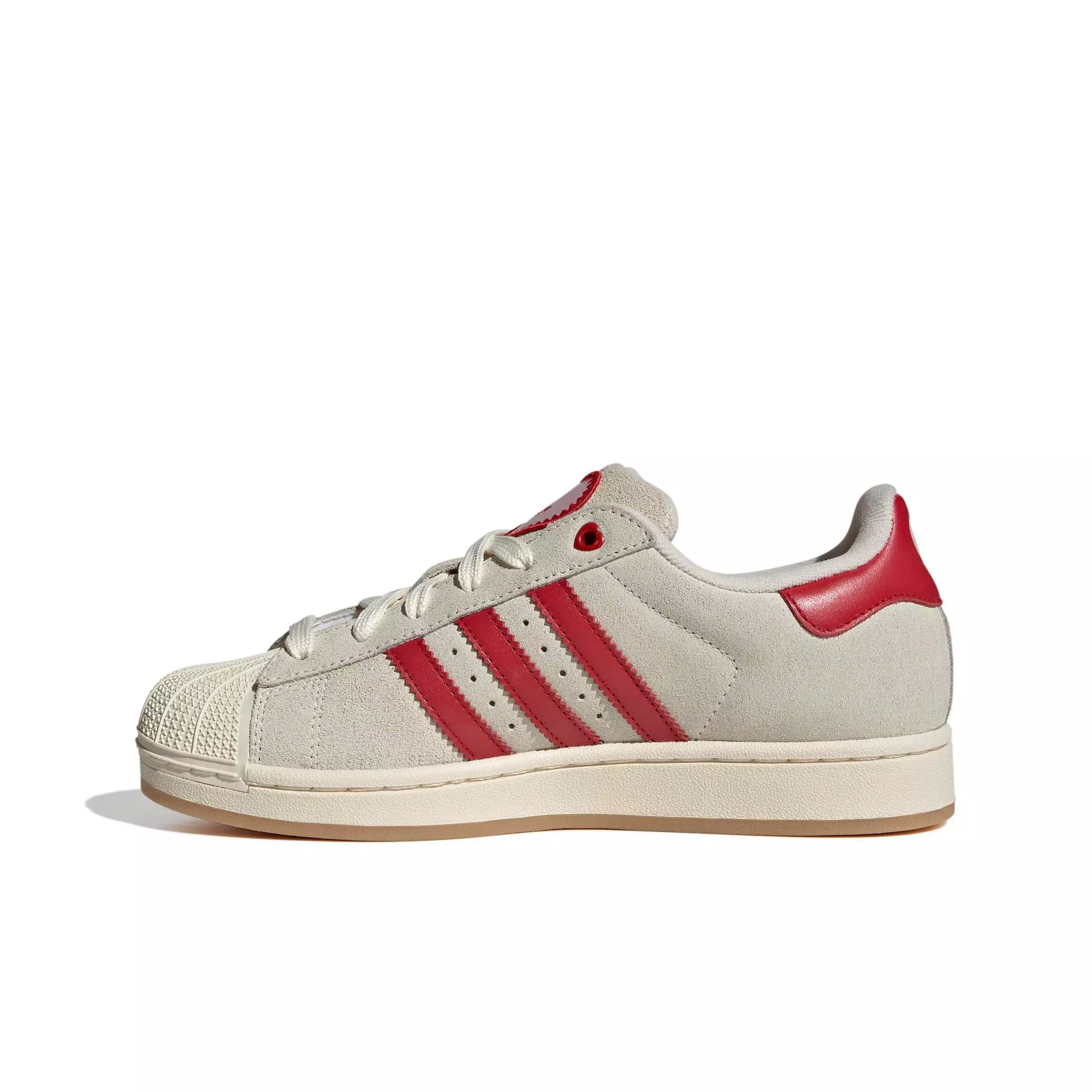 adidas Originals Superstar II "Cream White/Better Scarlet/Sandy Pink" Women's Shoe - CREAM/SCARLET/PINK