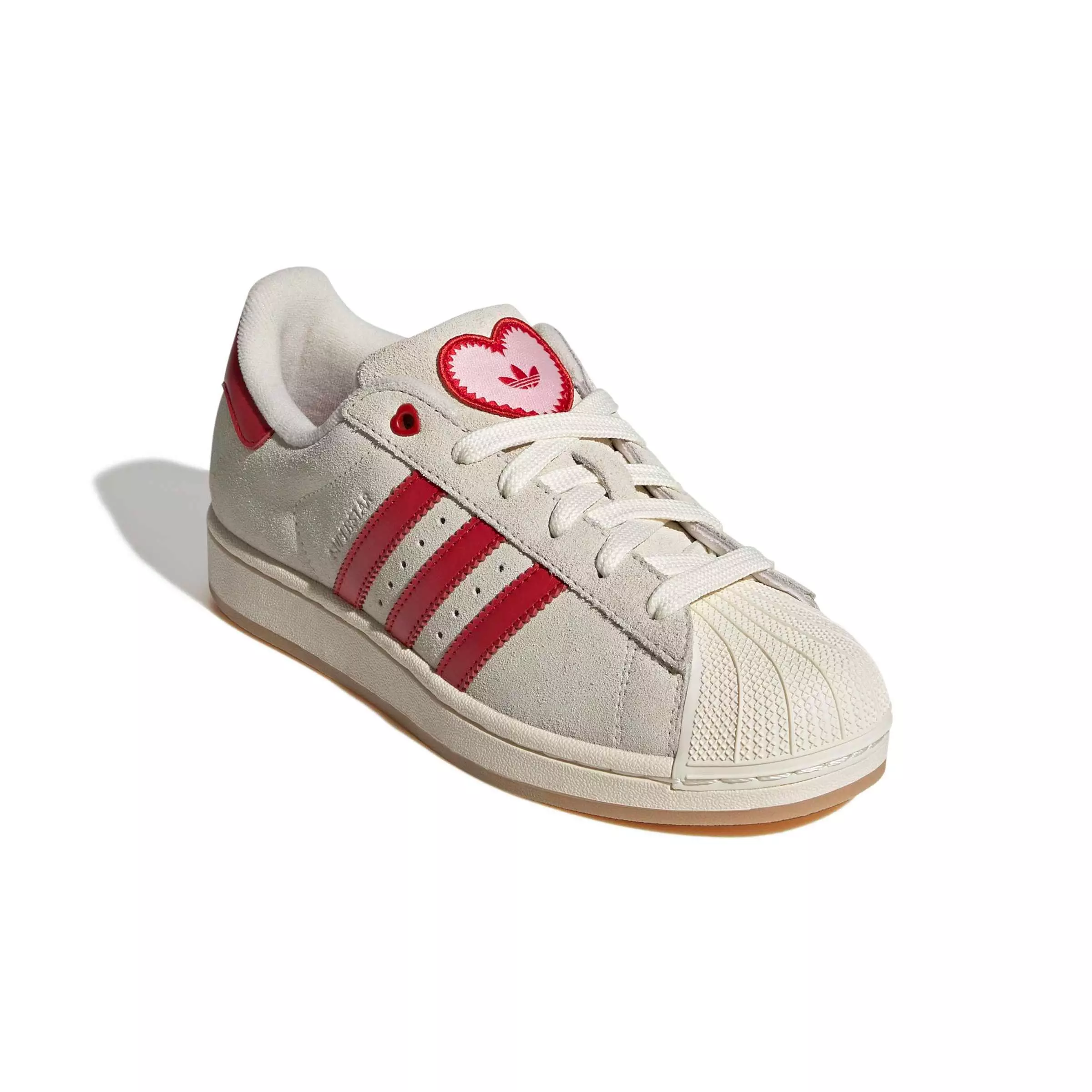 adidas Originals Superstar II "Cream White/Better Scarlet/Sandy Pink" Women's Shoe - CREAM/SCARLET/PINK