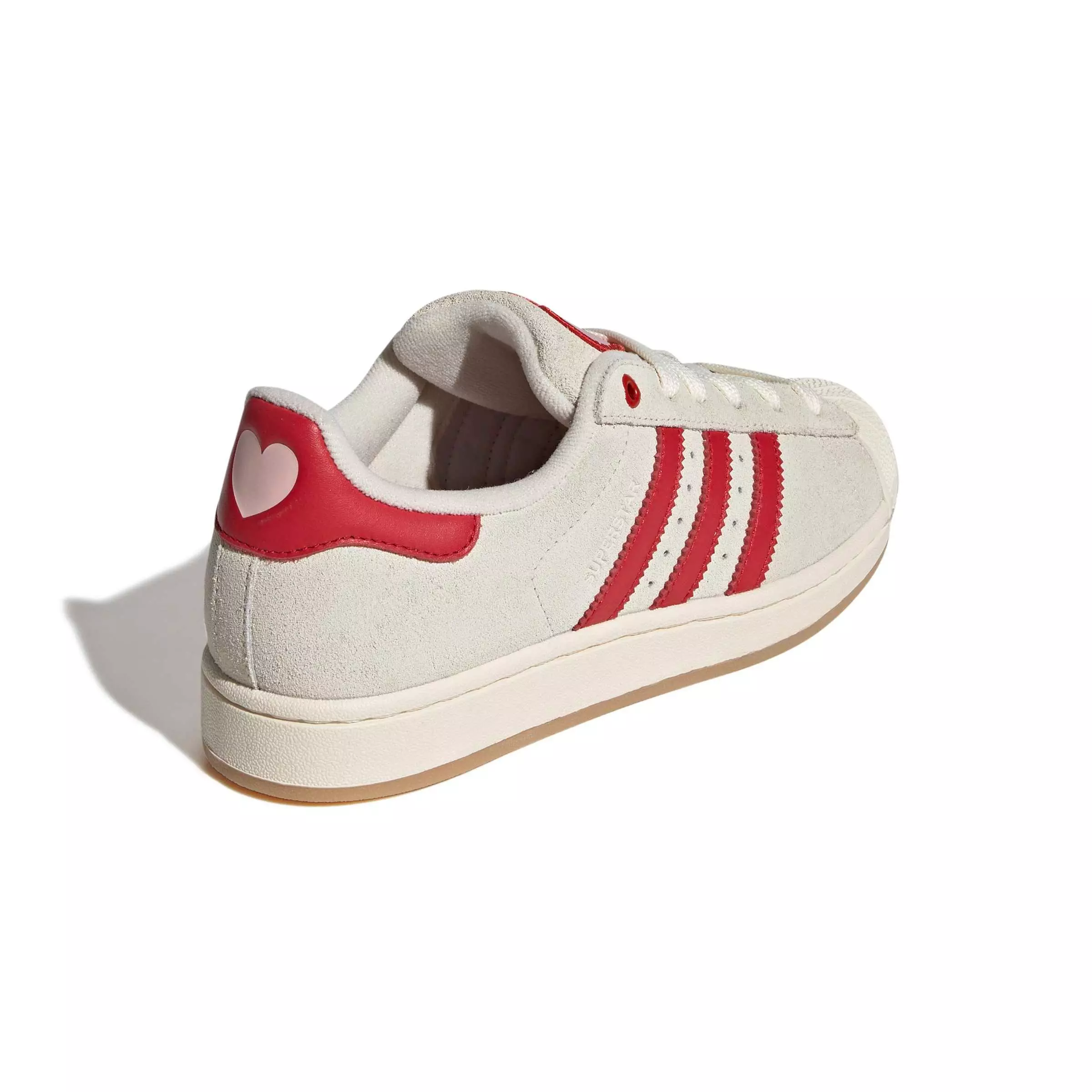 adidas Originals Superstar II "Cream White/Better Scarlet/Sandy Pink" Women's Shoe - CREAM/SCARLET/PINK