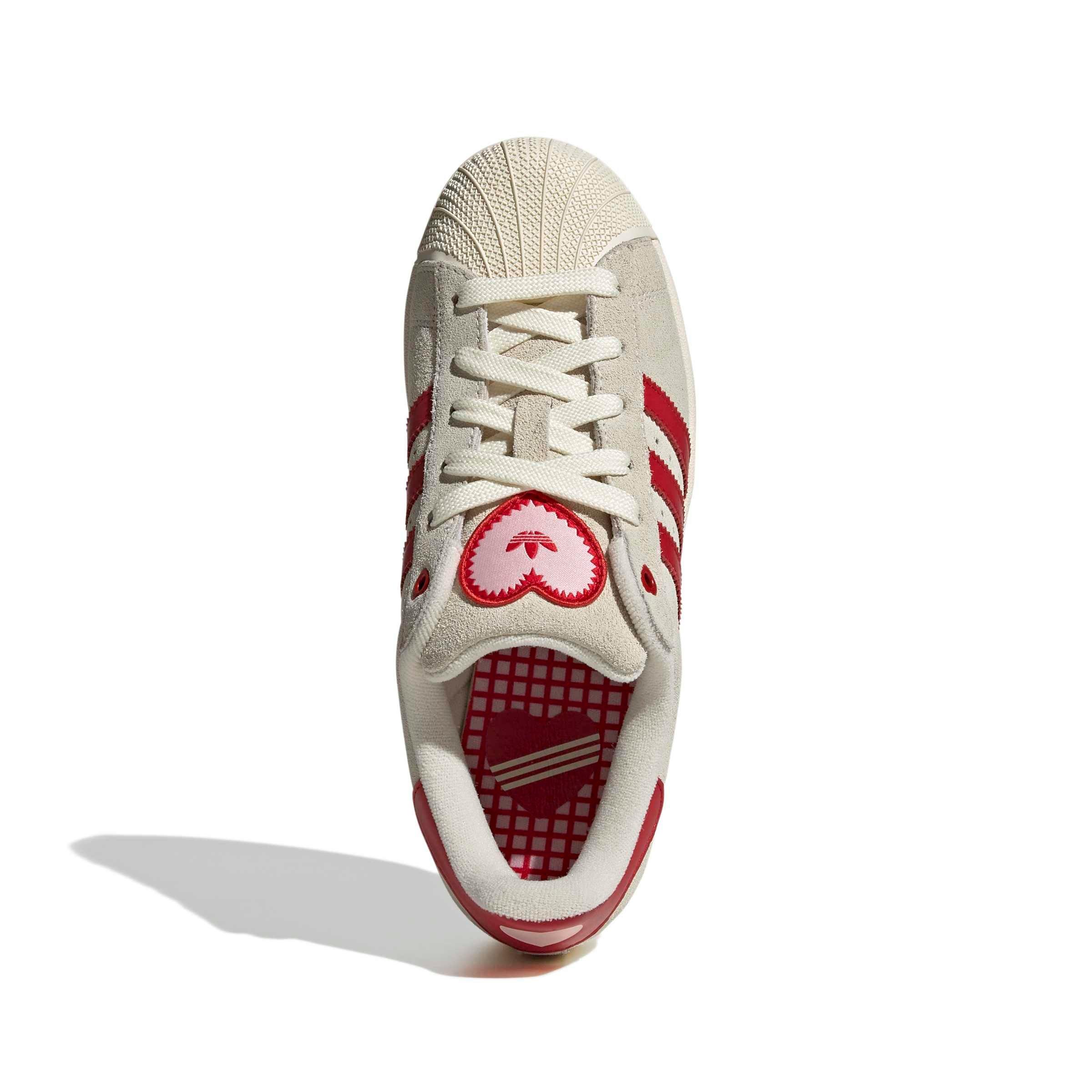 adidas Originals Superstar II "Cream White/Better Scarlet/Sandy Pink" Women's Shoe - CREAM/SCARLET/PINK Thumbnail View 5