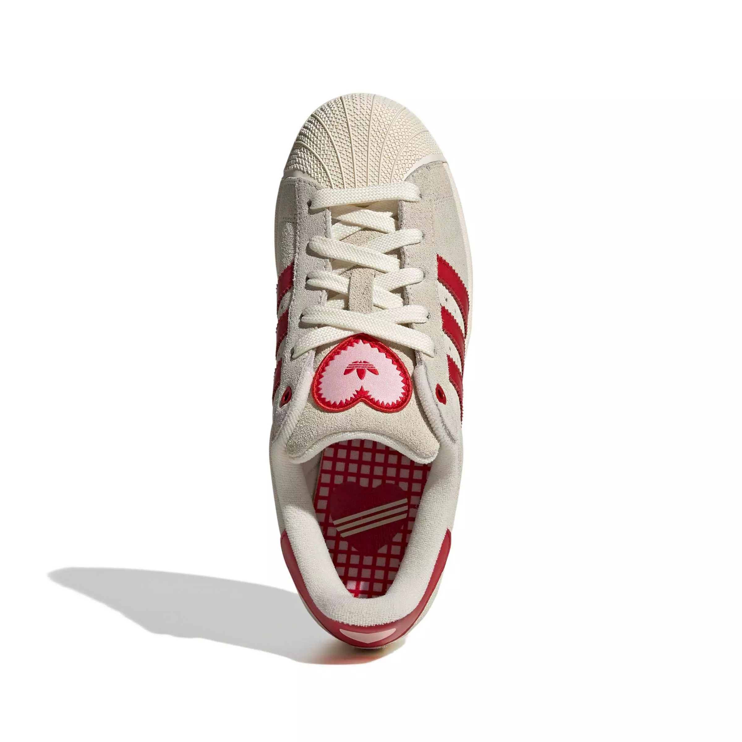 adidas Originals Superstar II "Cream White/Better Scarlet/Sandy Pink" Women's Shoe - CREAM/SCARLET/PINK