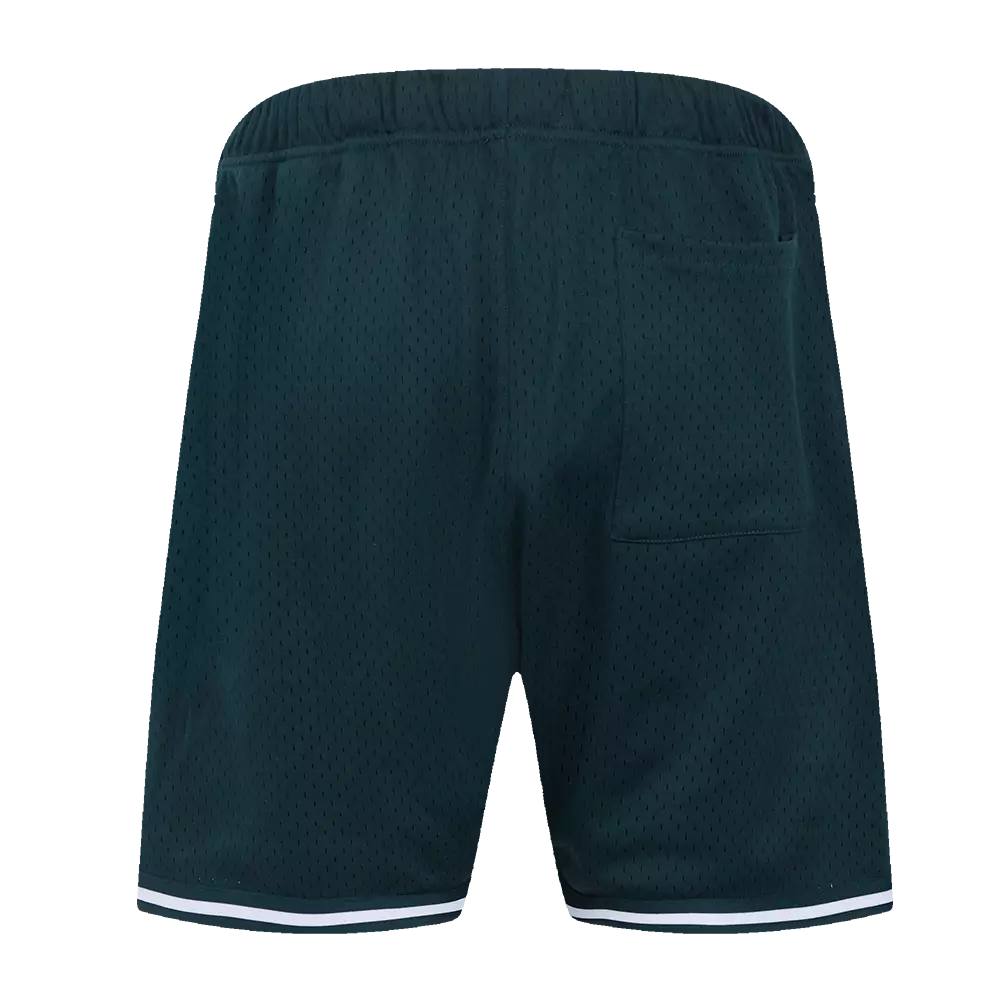 Pro Standard Men's MLB Oakland Athletics Logo Mesh Short - Forest Green - FOREST GREEN