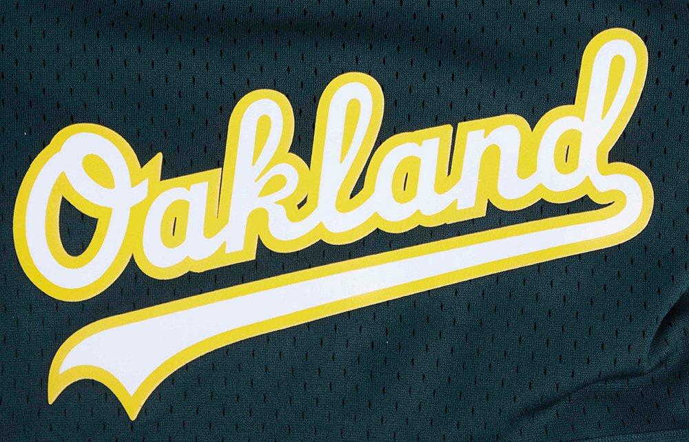 Pro Standard Men's MLB Oakland Athletics Logo Mesh Short - Forest Green - FOREST GREEN