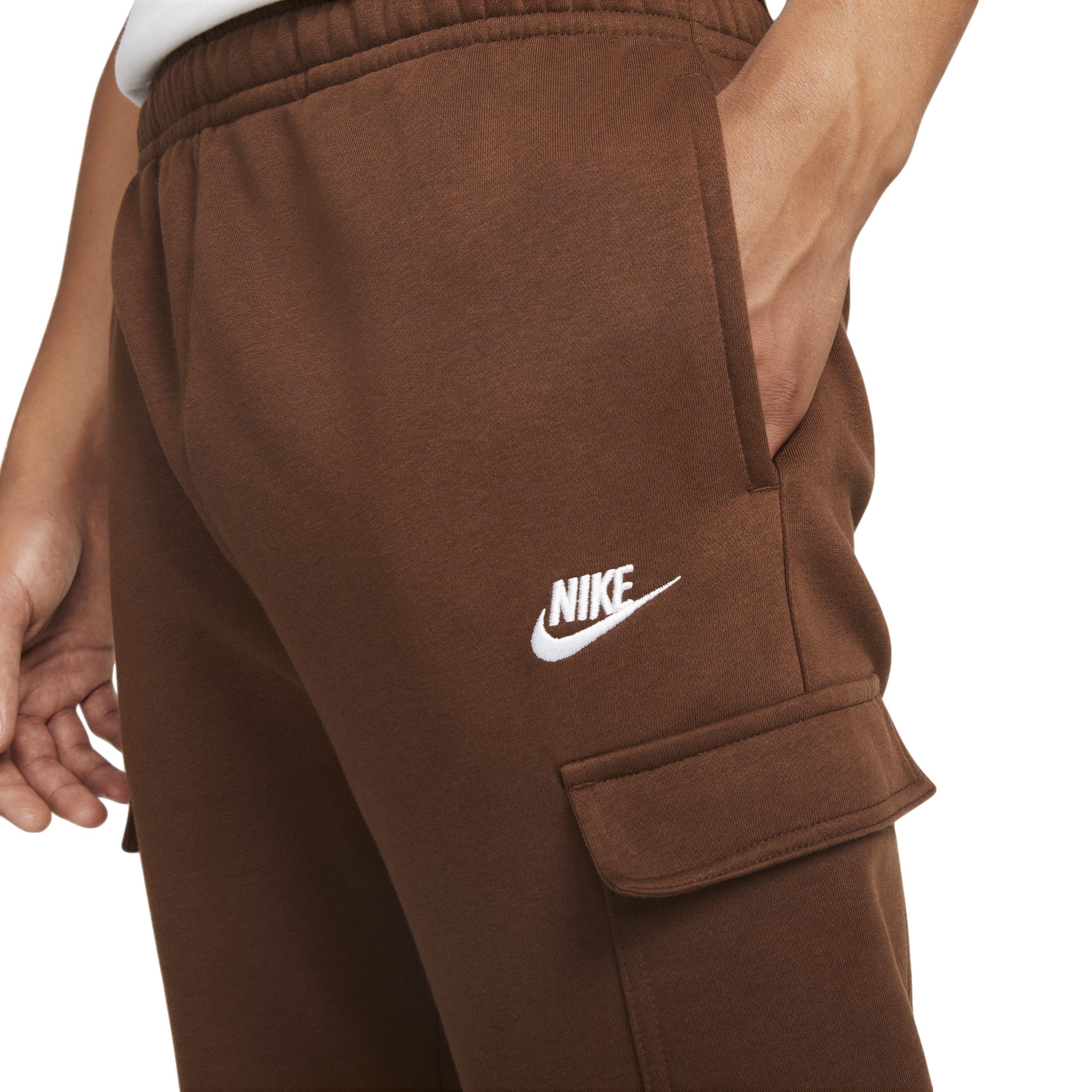 Nike Men's Sportswear Club Cargo BB Pants-Brown - BROWN Thumbnail View 3