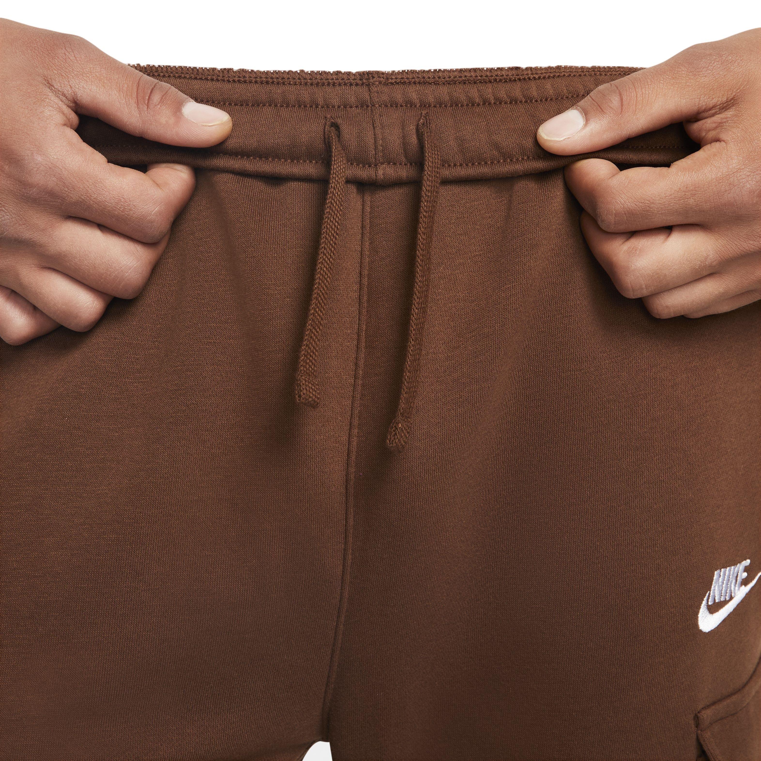 Nike Men's Sportswear Club Cargo BB Pants-Brown - BROWN Thumbnail View 4