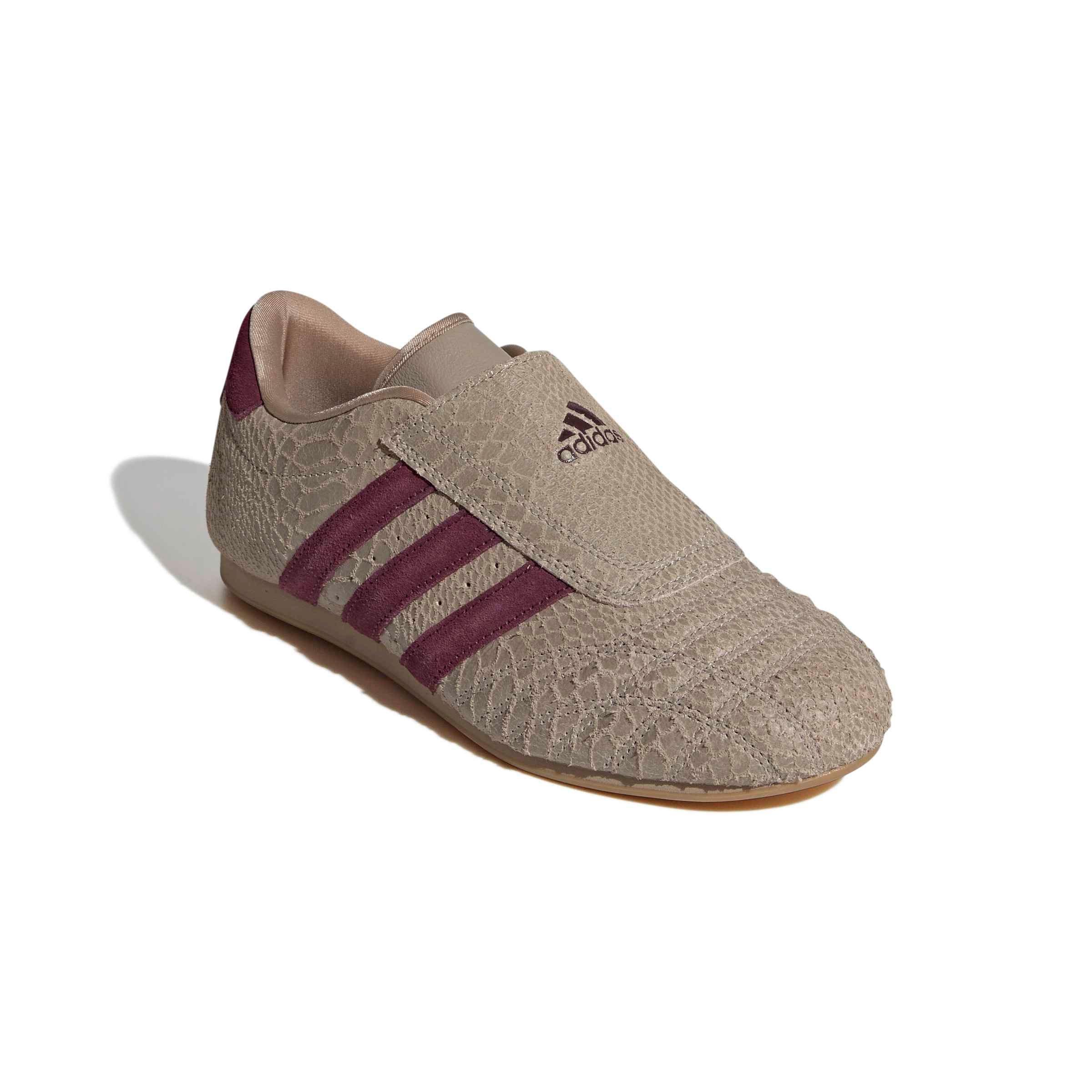 adidas Originals Taekwondo "Trace Khaki/Maroon/Gum 3" Women's Shoe - KHAKI/MAROON/GUM Thumbnail View 3