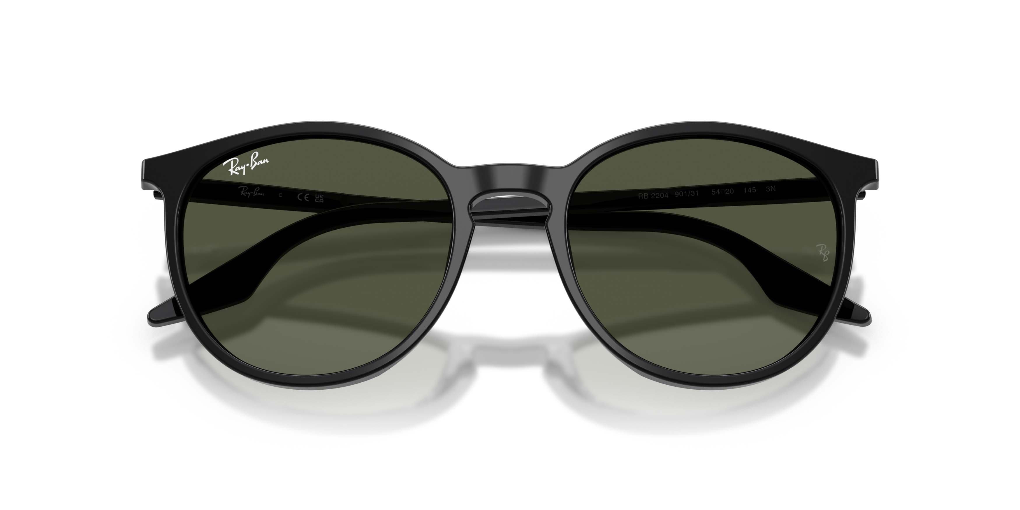 Ray-Ban RB2204 Dark Green Sunglasses - Black - BLACK/GREEN