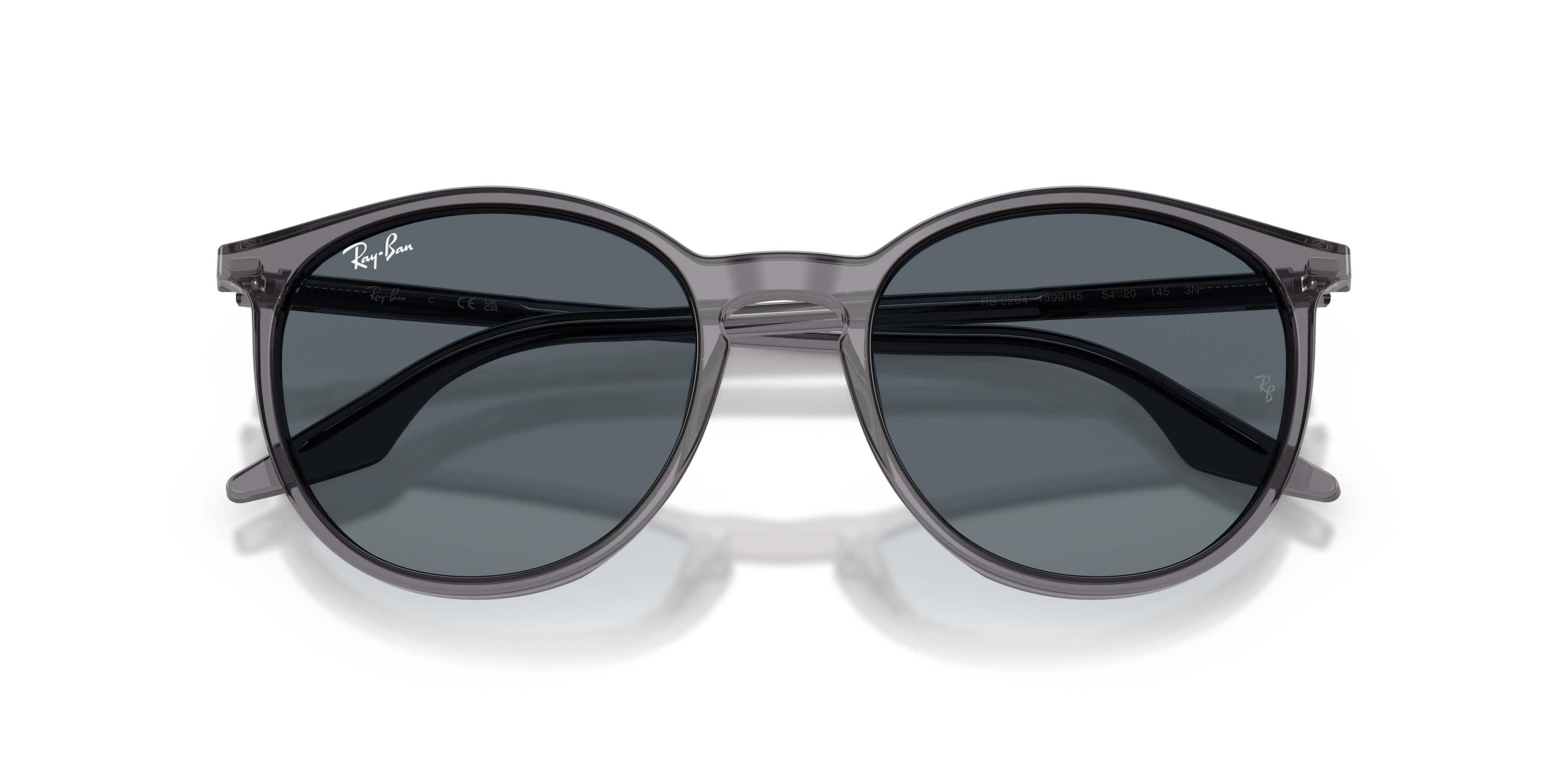 Ray-Ban RB2204 Blue Sunglasses - Transparent Grey - GREY/BLUE