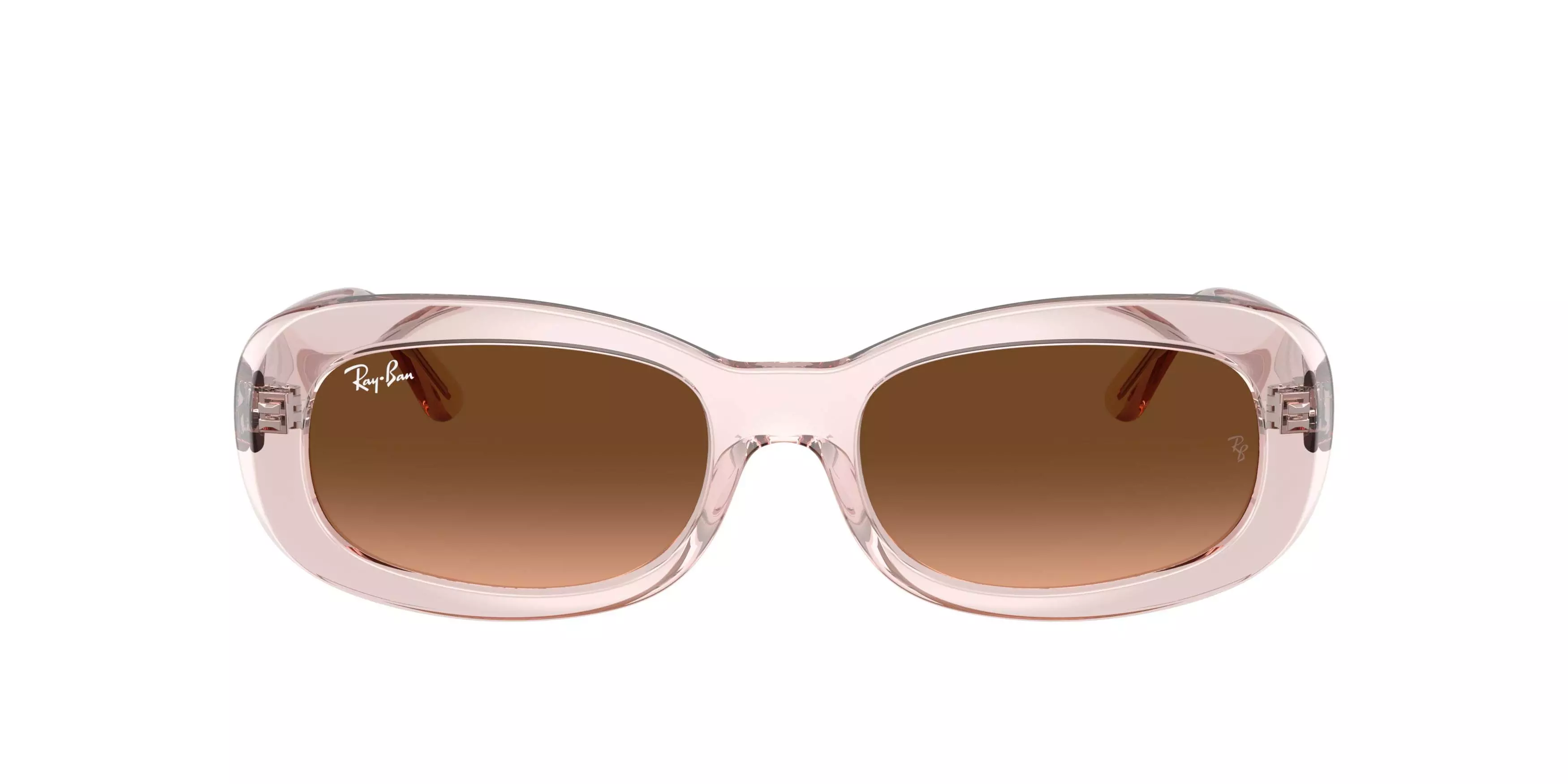 Ray-Ban RB2221 Pink Gradient Brown Sunglasses - Transparent Pink - PINK/BROWN