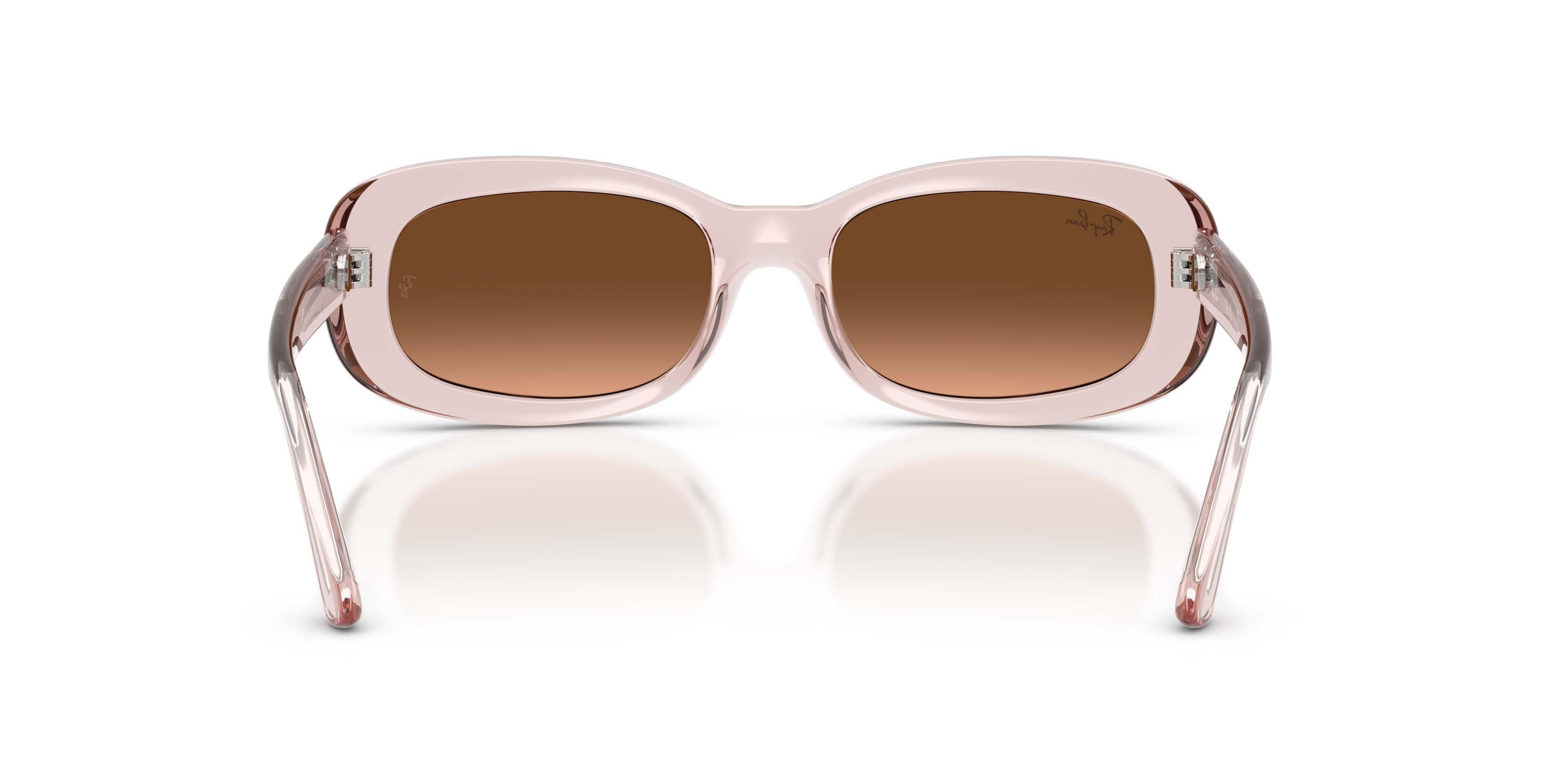 Ray-Ban RB2221 Pink Gradient Brown Sunglasses - Transparent Pink - PINK/BROWN