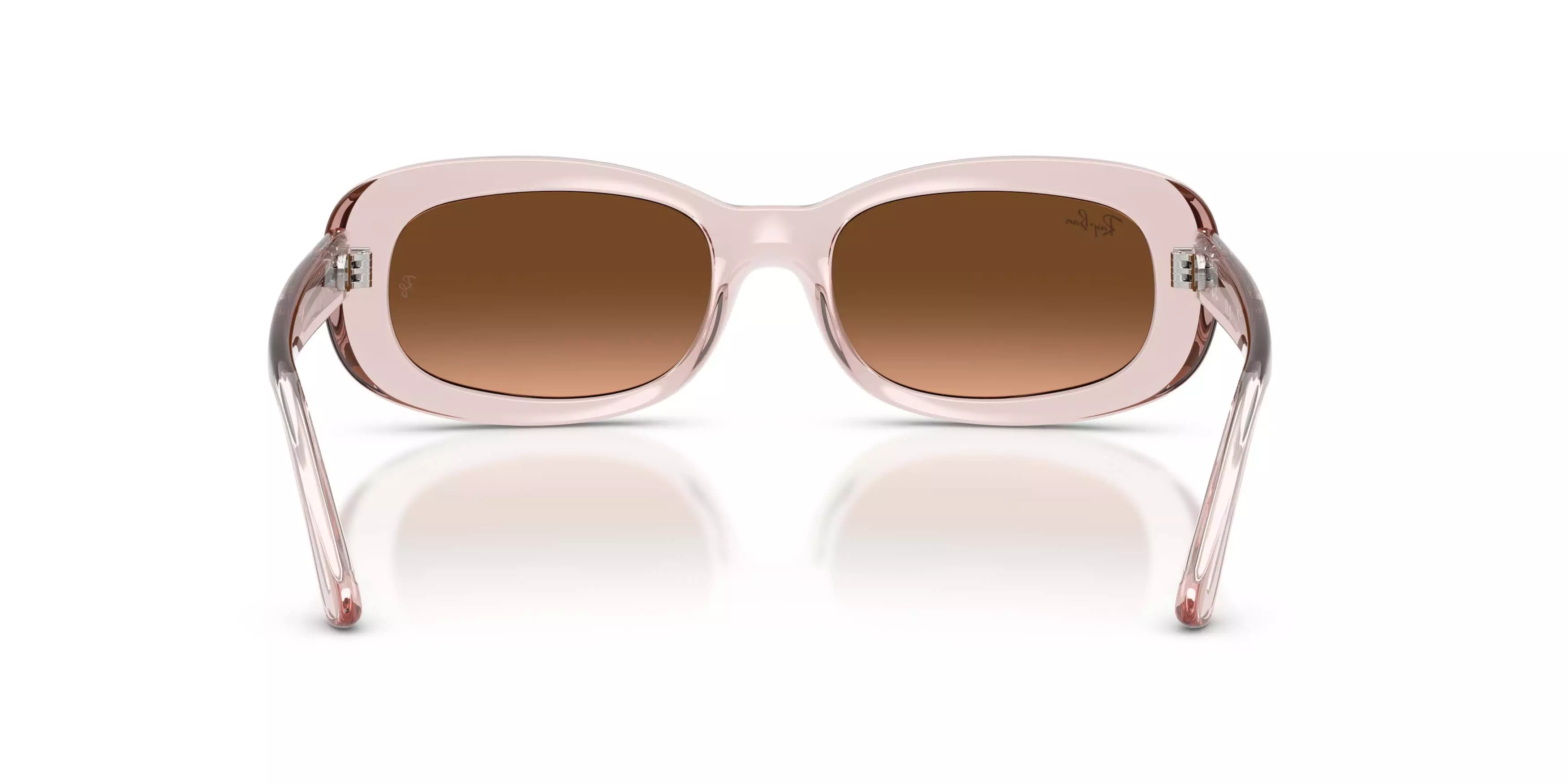Ray-Ban RB2221 Pink Gradient Brown Sunglasses - Transparent Pink - PINK/BROWN