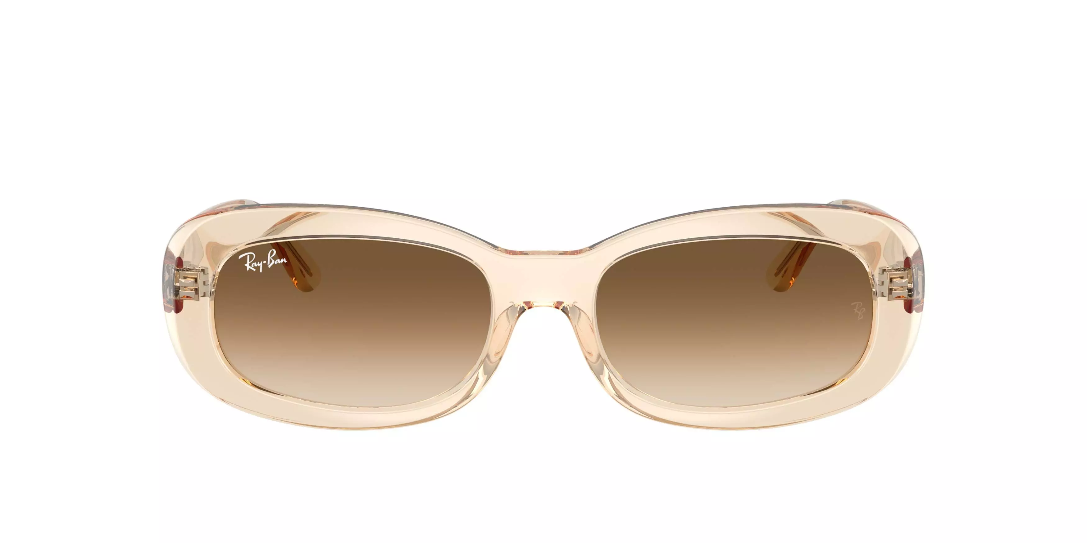 Ray-Ban RB2221 Clear Gradient Brown Sunglasses - Transparent Nude - BROWN