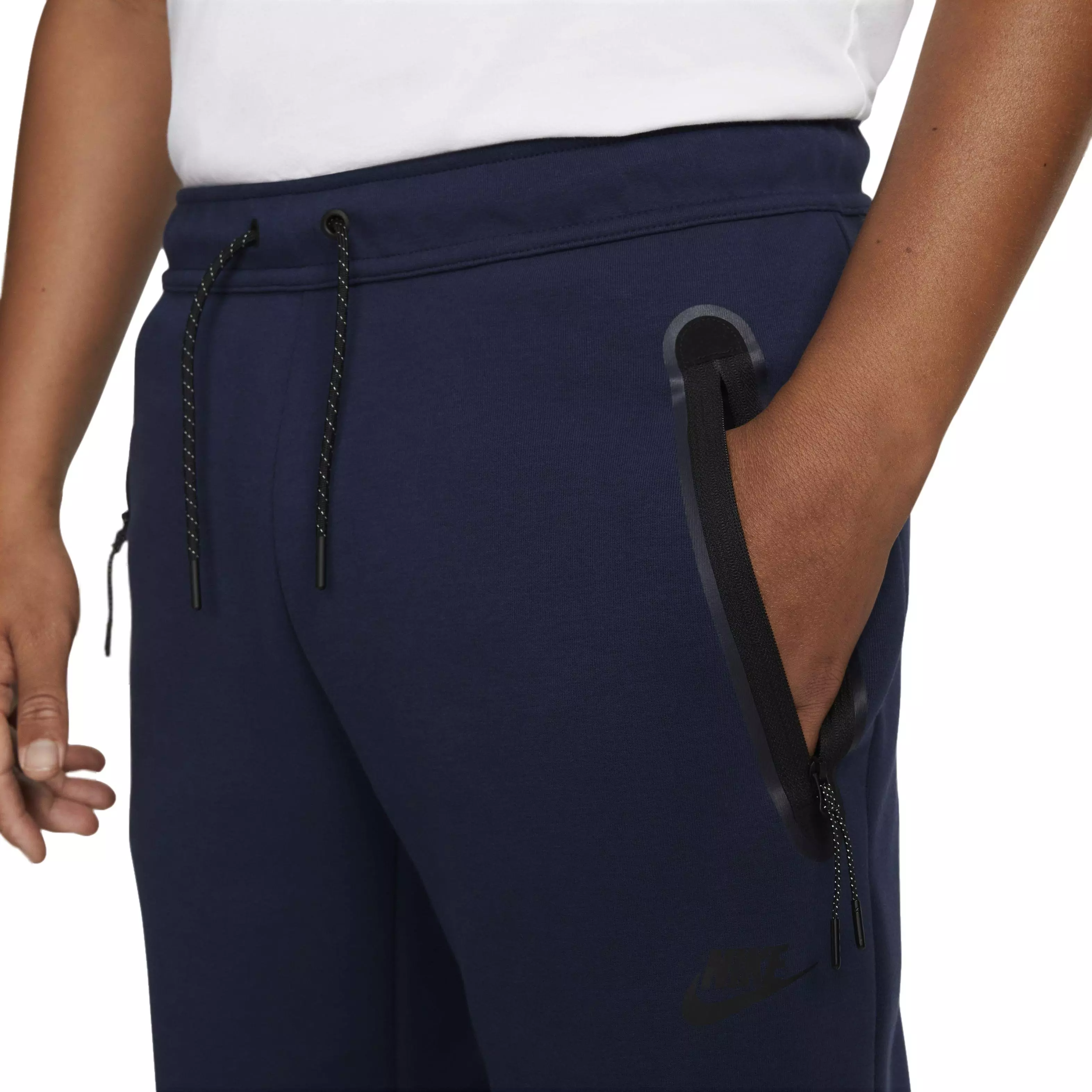 Nike Men's Sportswear Straight Leg Tech Fleece Bungee Pants - DK BLUE