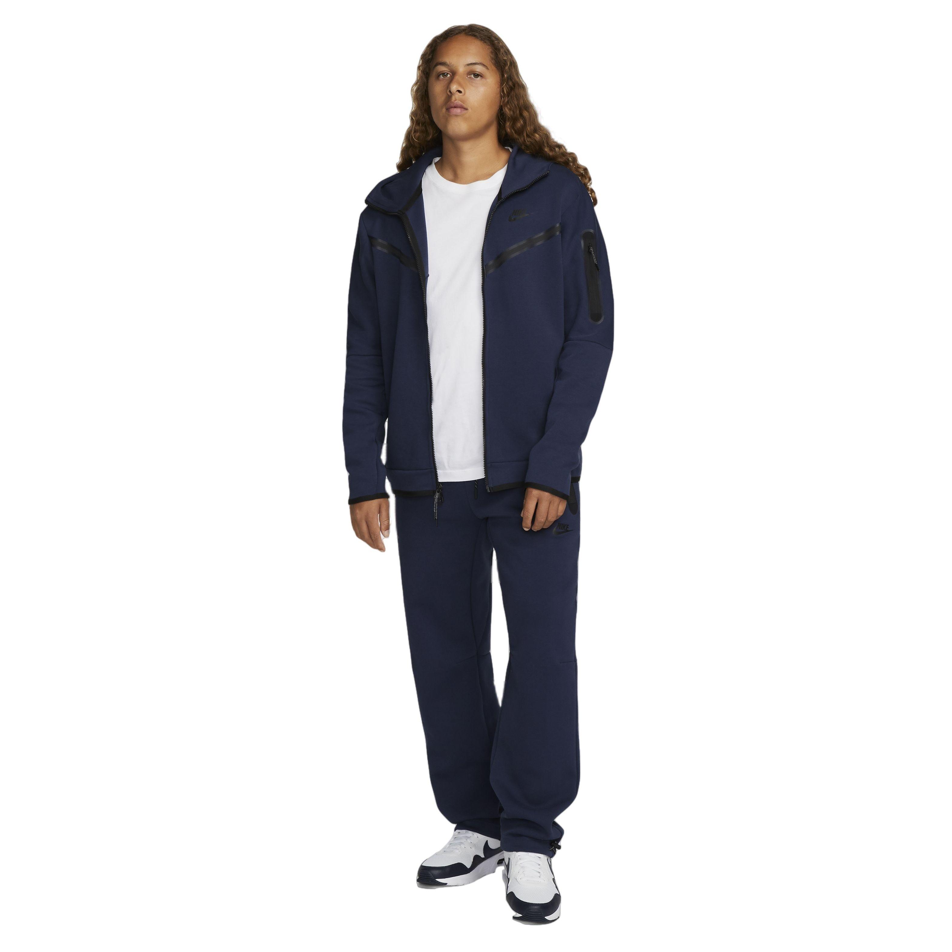 Nike Men's Sportswear Straight Leg Tech Fleece Bungee Pants - DK BLUE Thumbnail View 5