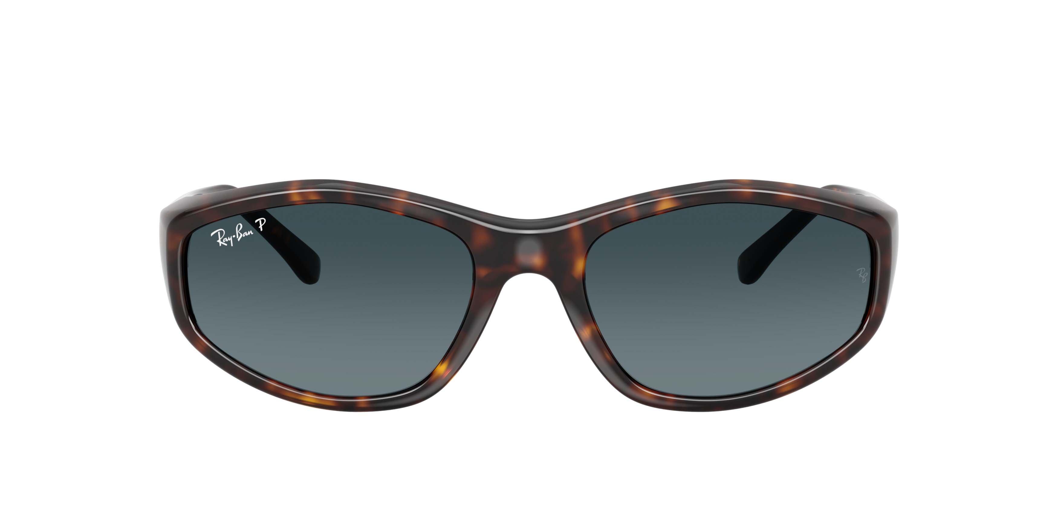Ray-Ban RB2228 Light Blue Gradient Dark Polarized Sunglasses - Havana - BROWN