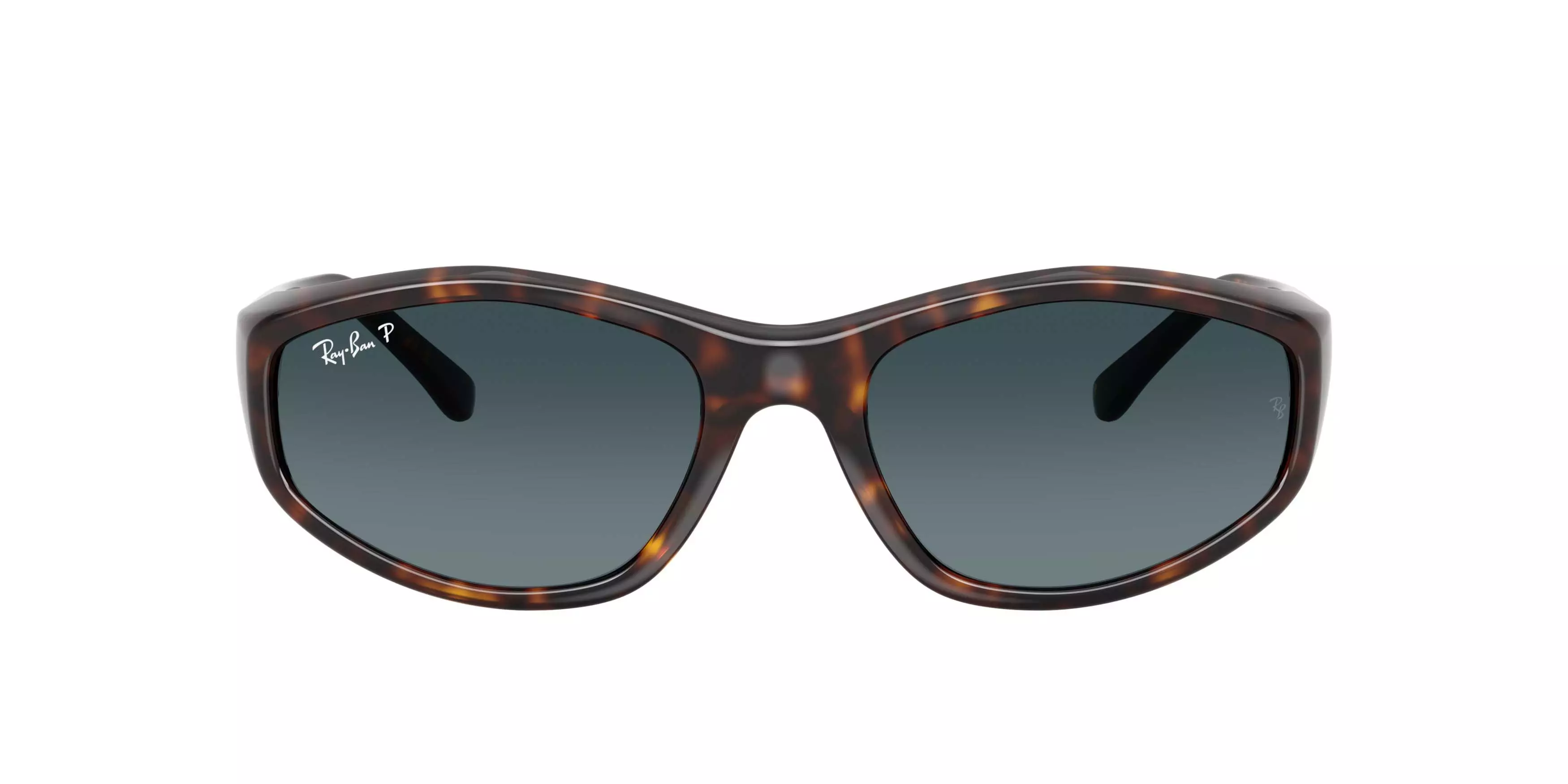 Ray-Ban RB2228 Light Blue Gradient Dark Polarized Sunglasses - Havana - BROWN