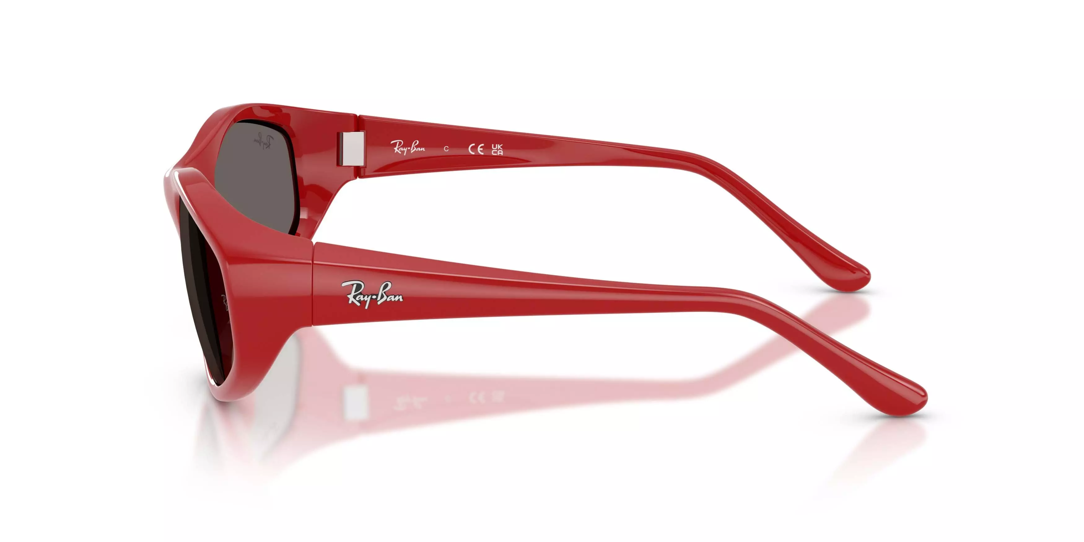 Ray-Ban RB2228 Dark Grey Sunglasses - Red - RED/GREY