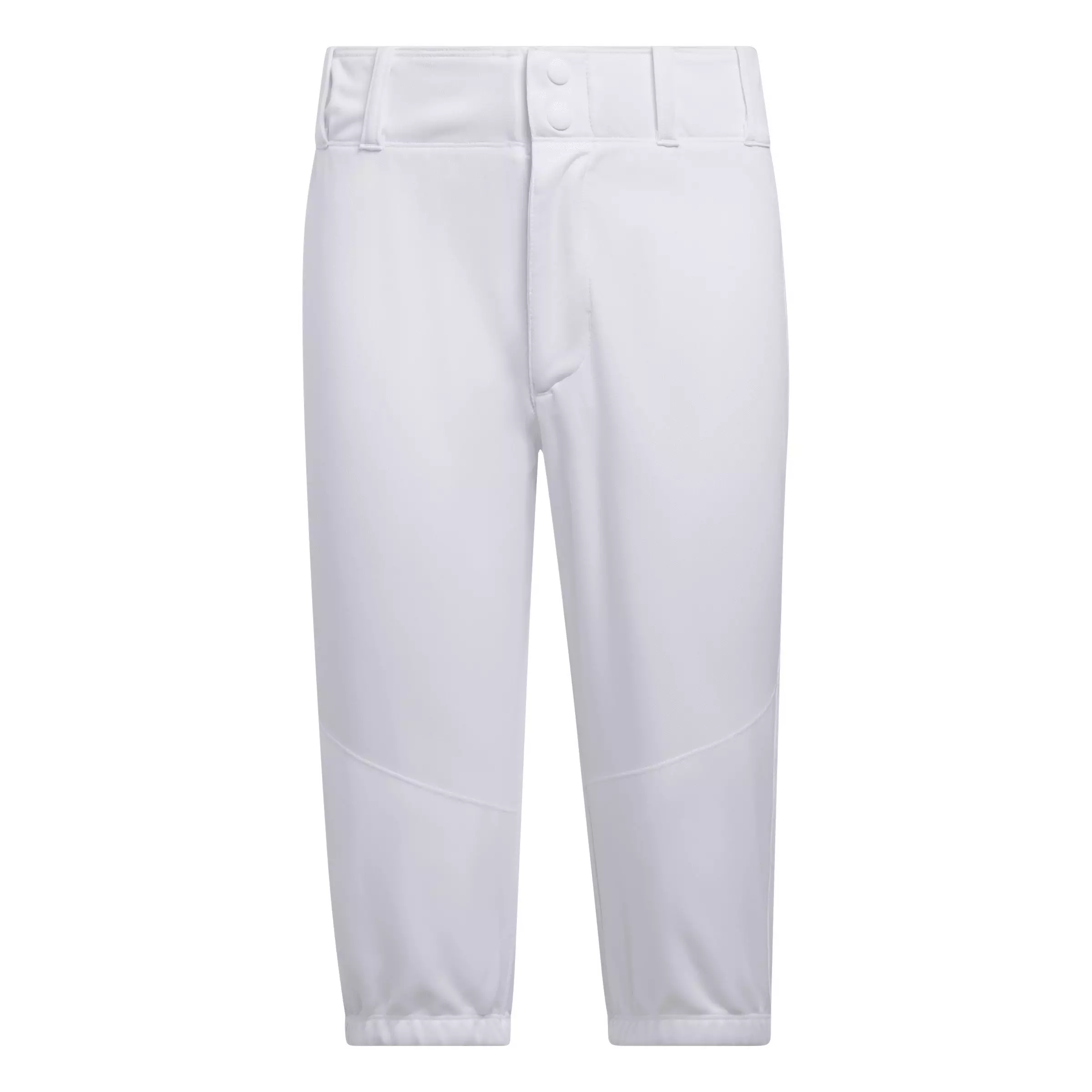 adidas Big Boys' Knee Length Baseball Pants -White - WHITE