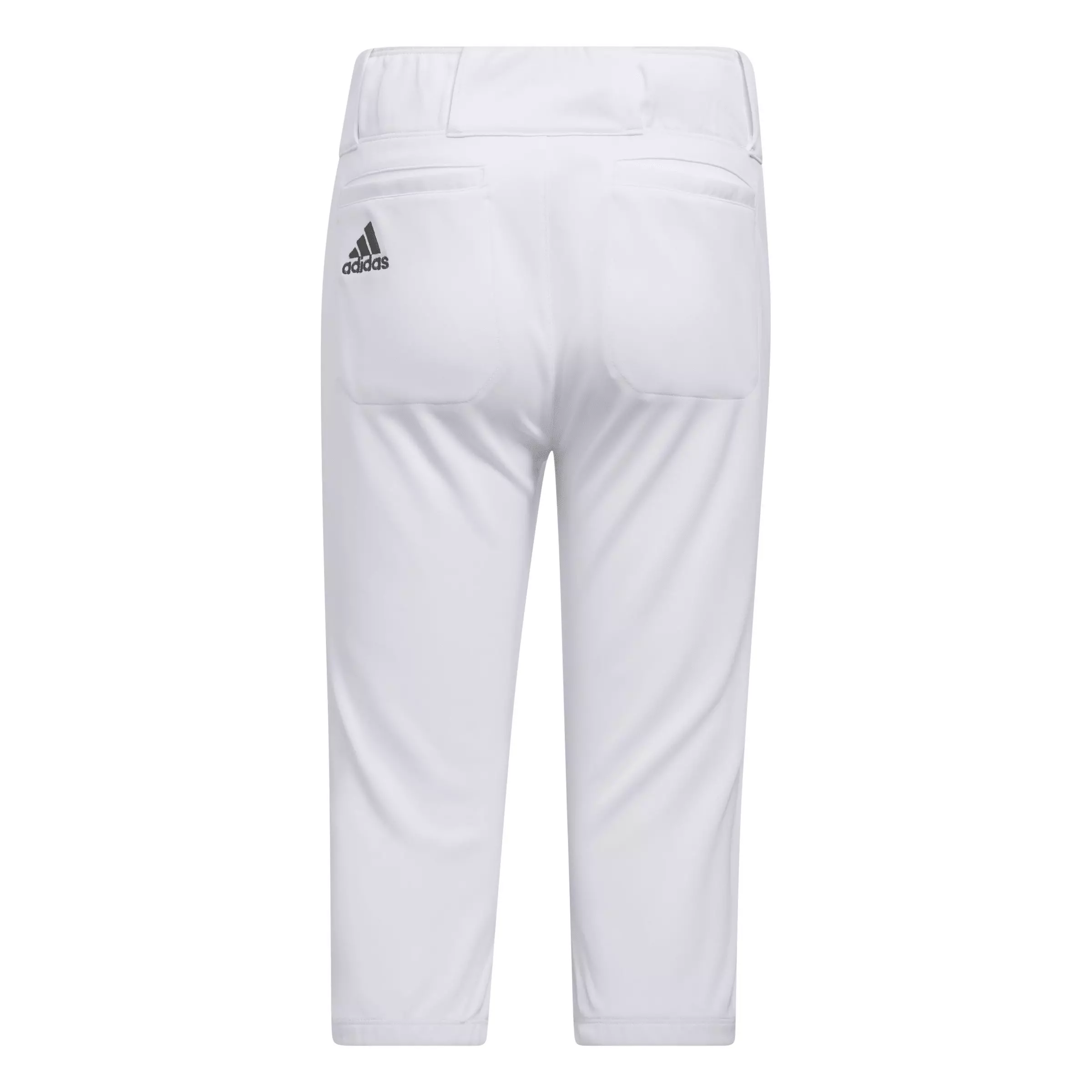 adidas Big Boys' Knee Length Baseball Pants - White - WHITE