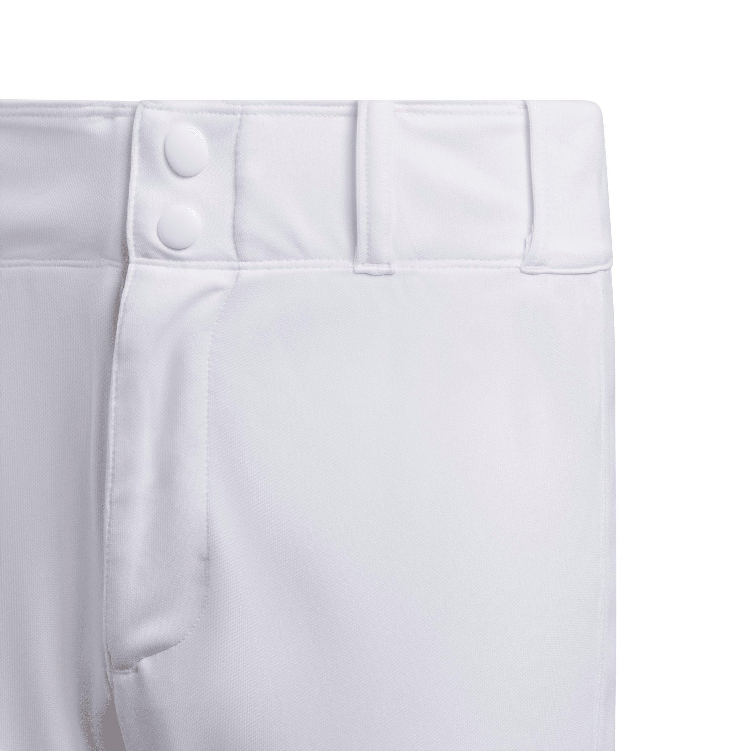 adidas Big Boys' Knee Length Baseball Pants - White - WHITE Thumbnail View 3