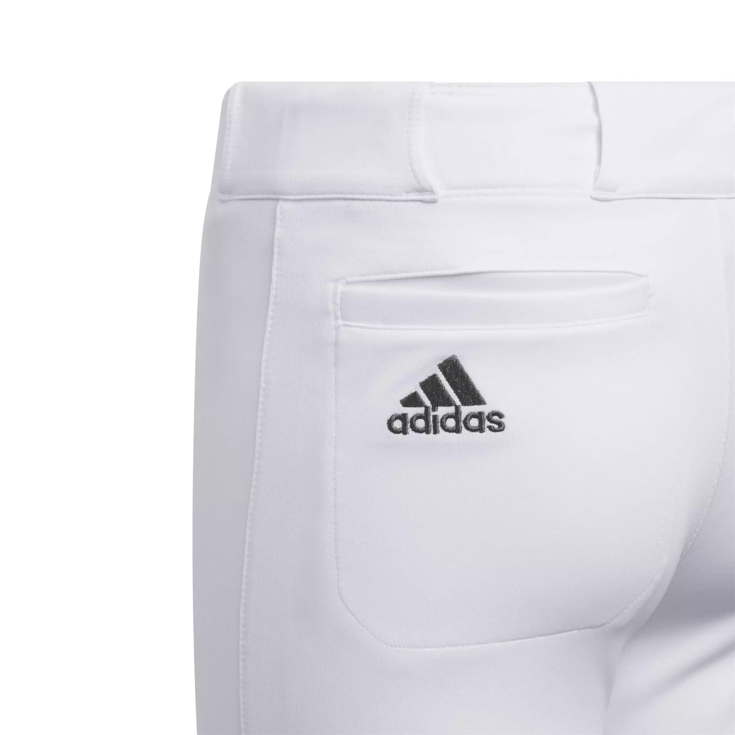 adidas Big Boys' Knee Length Baseball Pants - White - WHITE