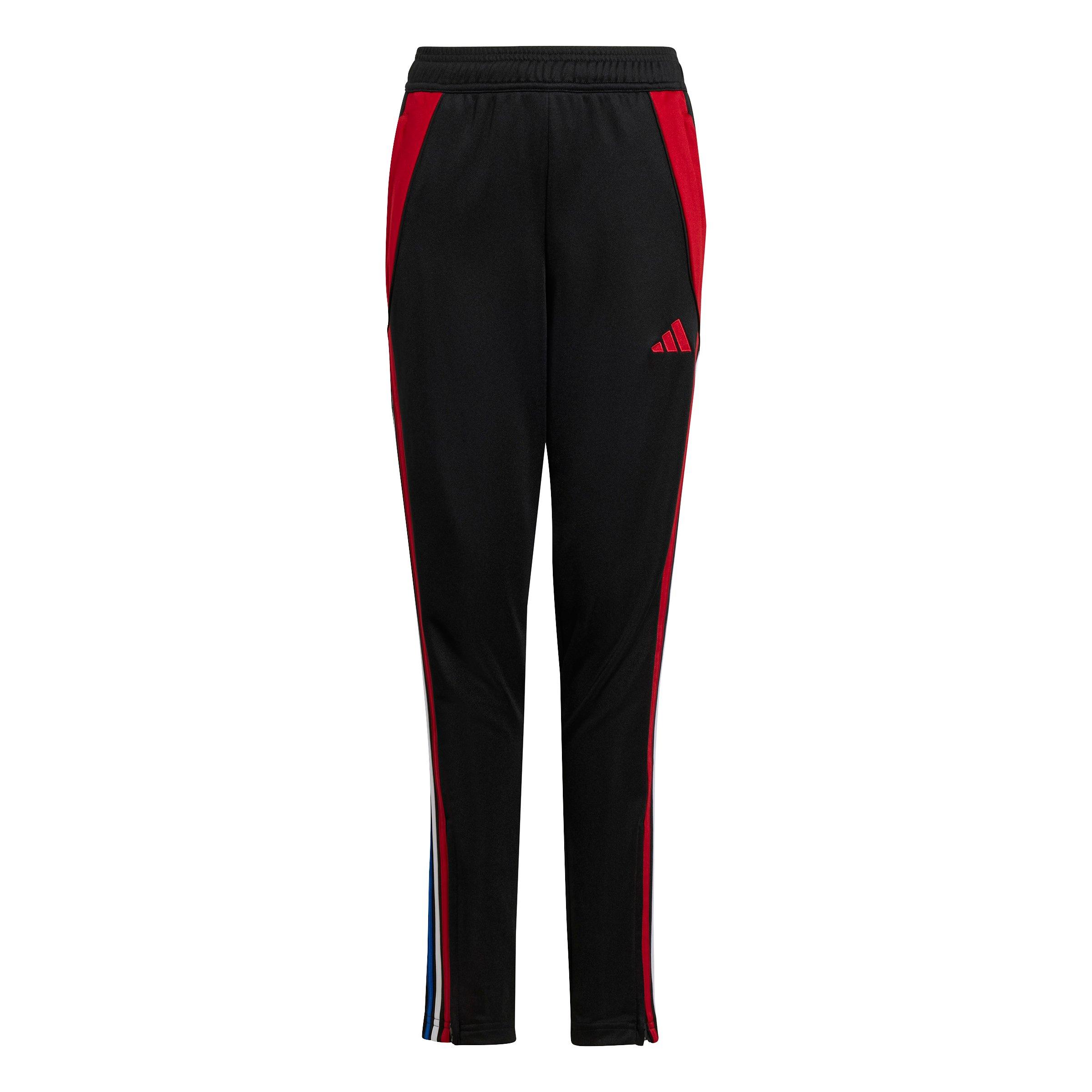 adidas Tiro 24 Training Big Kids' Black/Red Tracksuit Bottoms