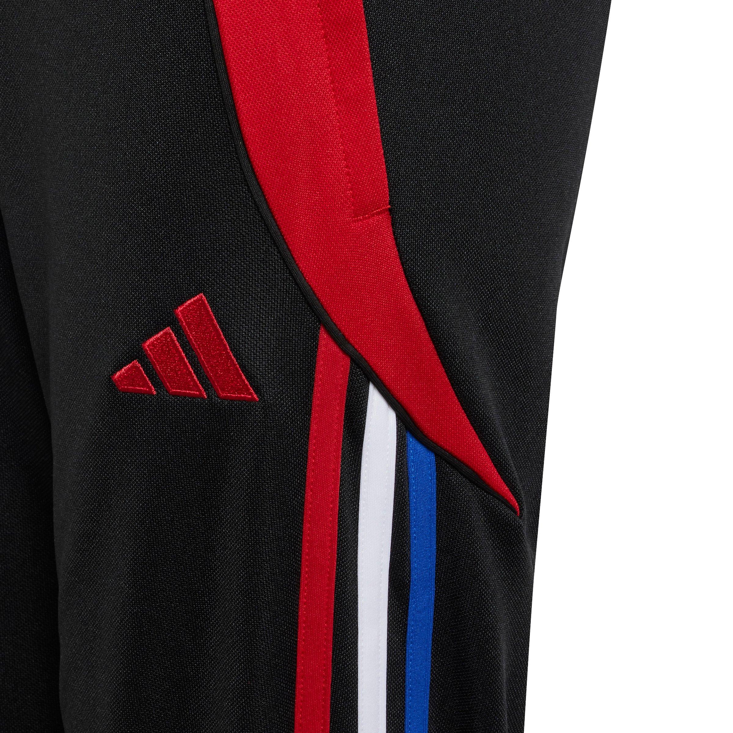 adidas Tiro 24 Training Big Kids' Black/Red Tracksuit Bottoms