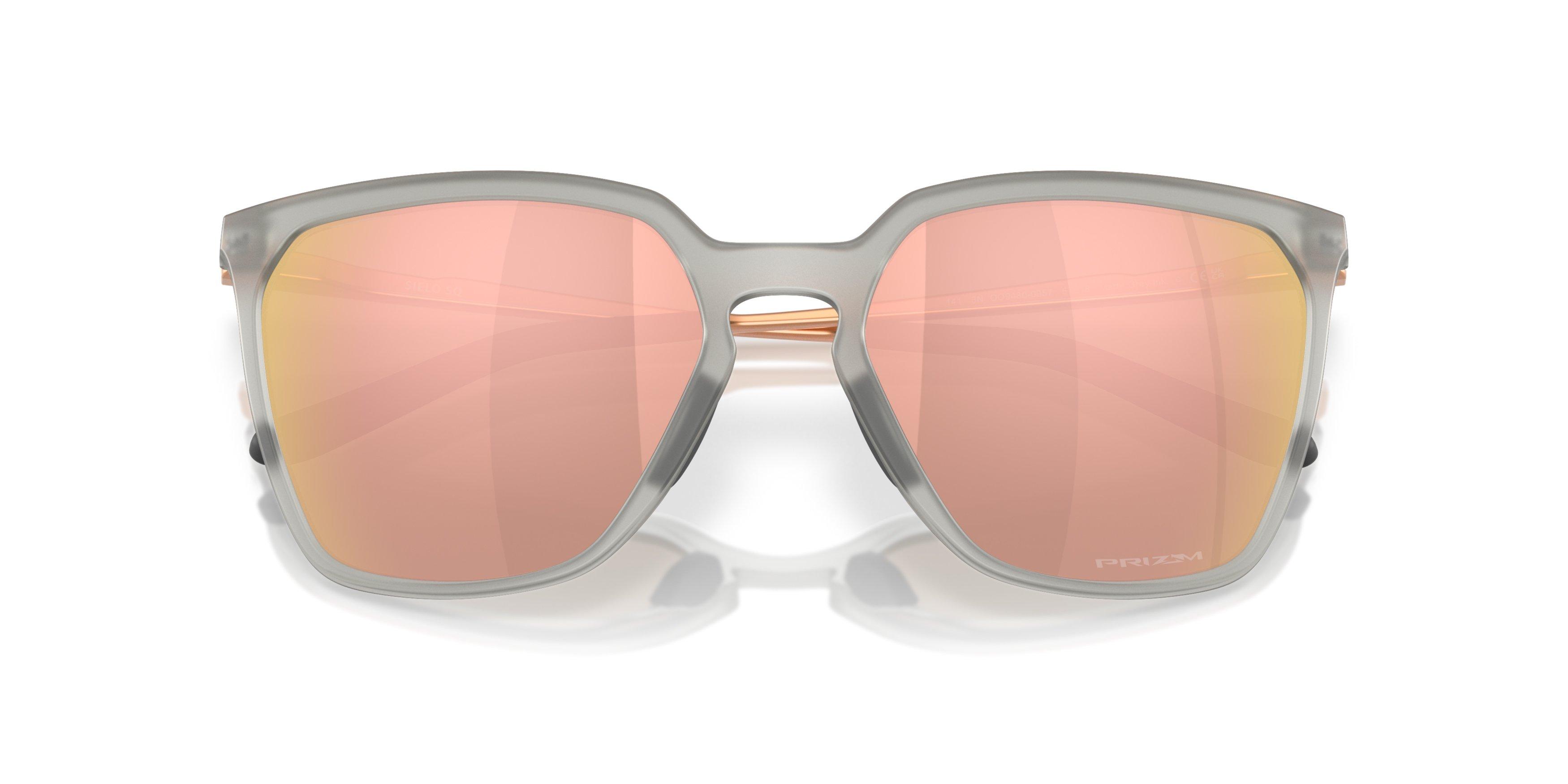 Oakley Sielo SQ Prizm Rose Gold Sunglasses - Matte Grey Ink - GREY/PINK Thumbnail View 7