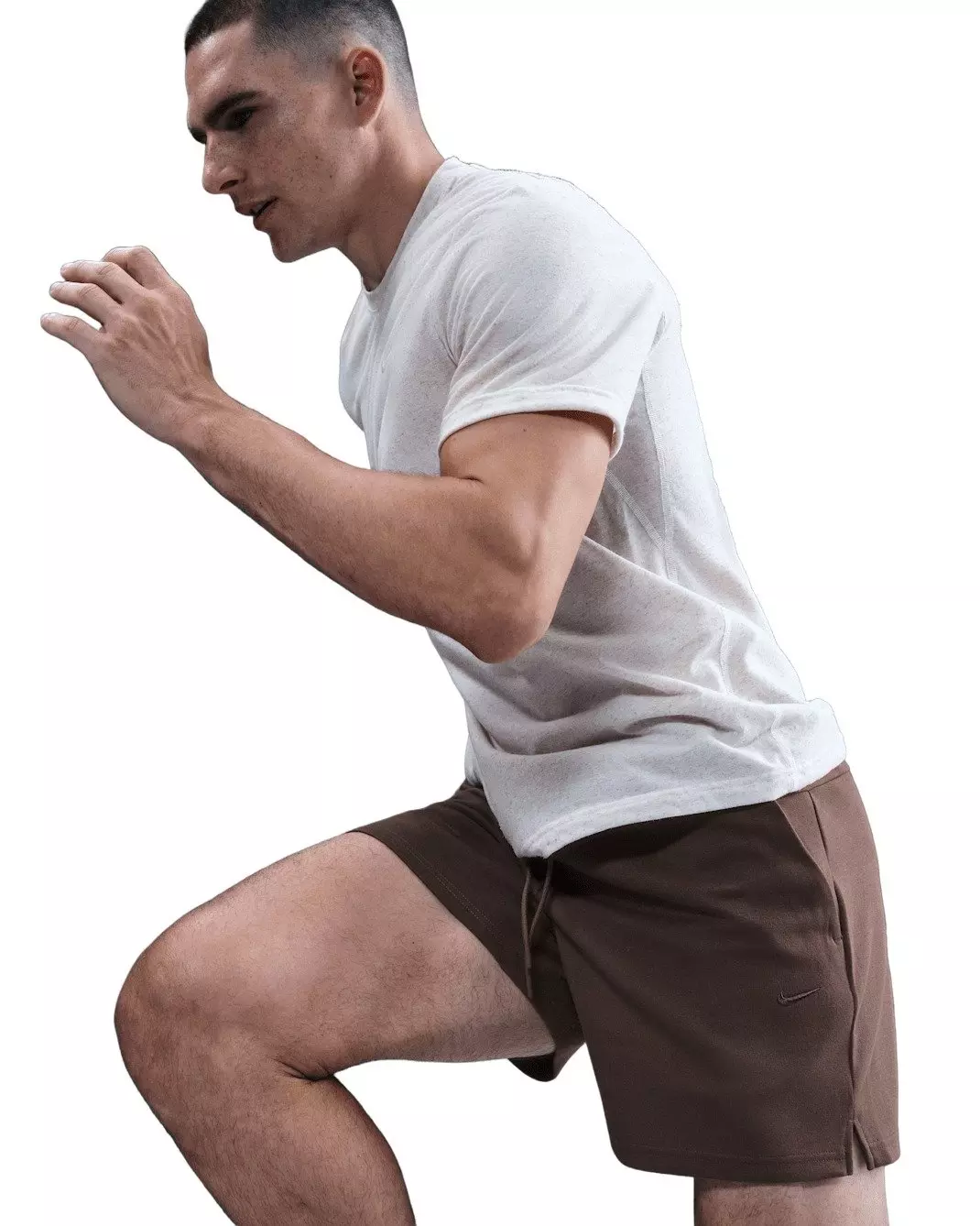 Nike Men's Primary Fleece 7" Dri-FIT Unlined Performance Shorts -Brown - BROWN