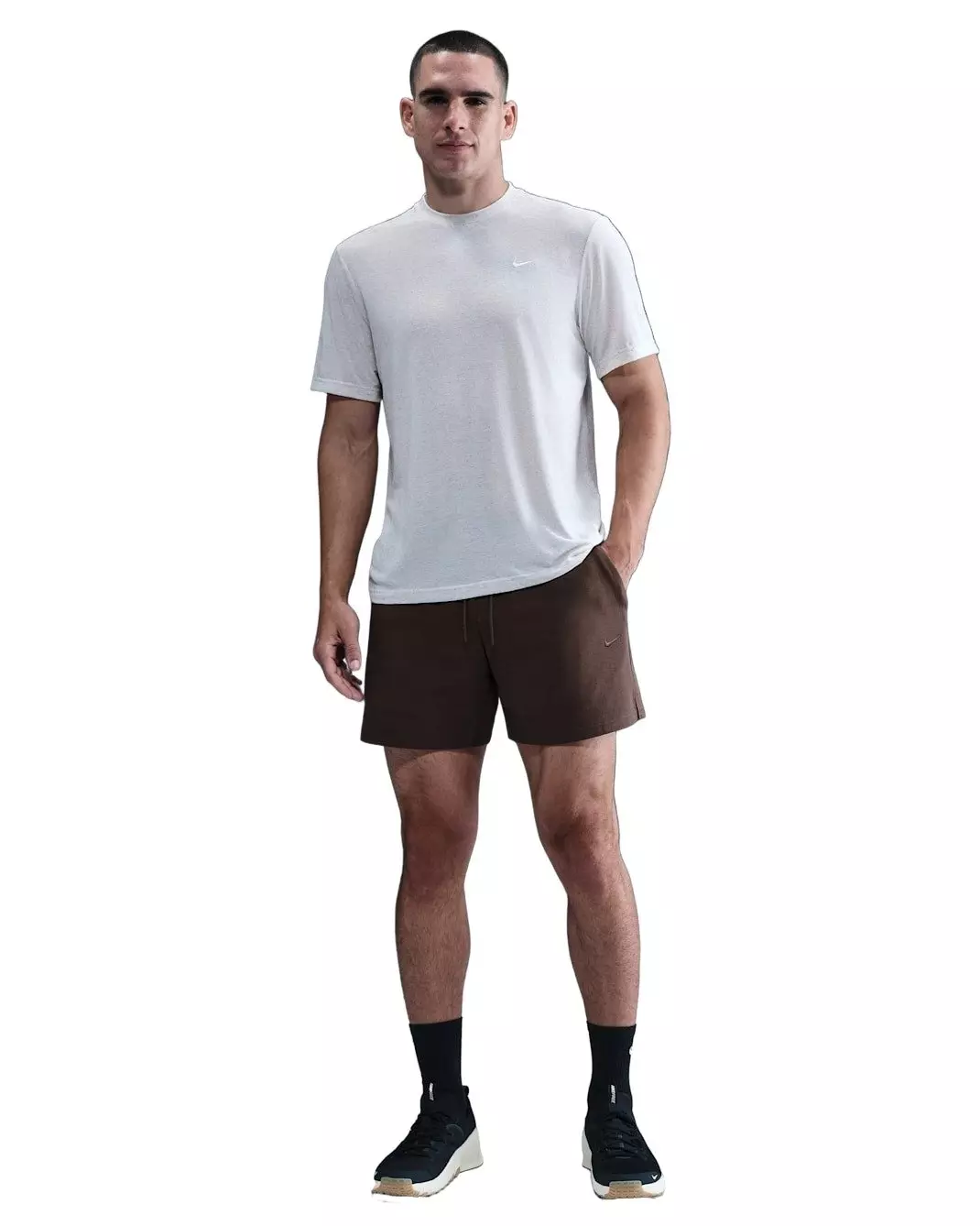 Nike Men's Primary Fleece 7" Dri-FIT Unlined Performance Shorts - Brown - BROWN