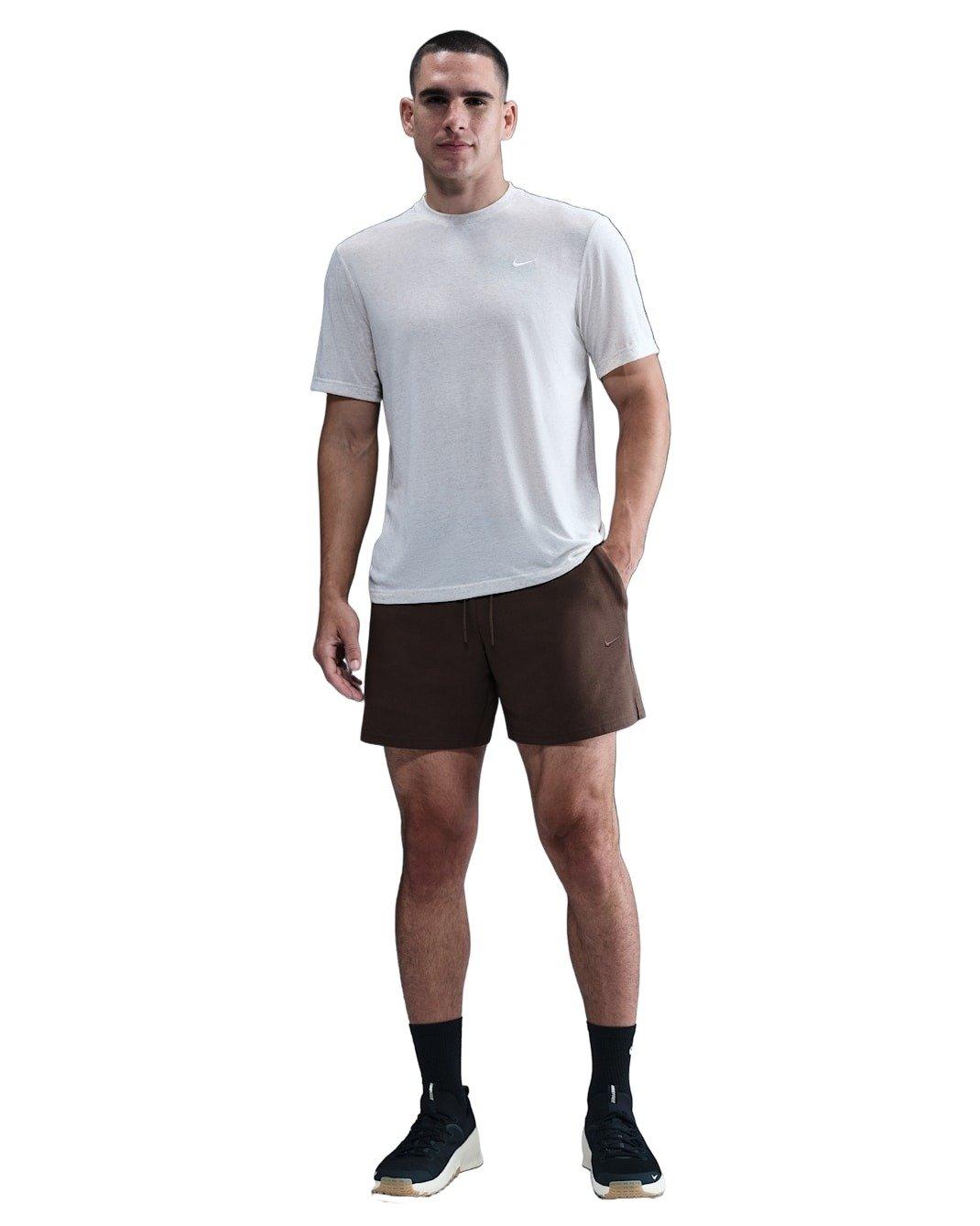 Nike Men's Primary Fleece 7" Dri-FIT Unlined Performance Shorts -Brown - BROWN Thumbnail View 4