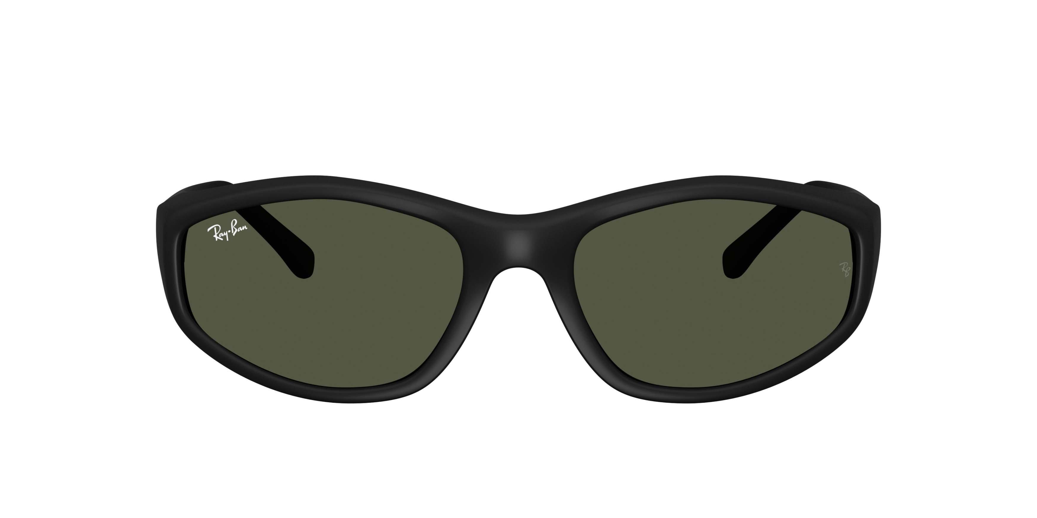 Ray-Ban RB2228 Dark Green Sunglasses - Rubber Black - BLACK/GREEN