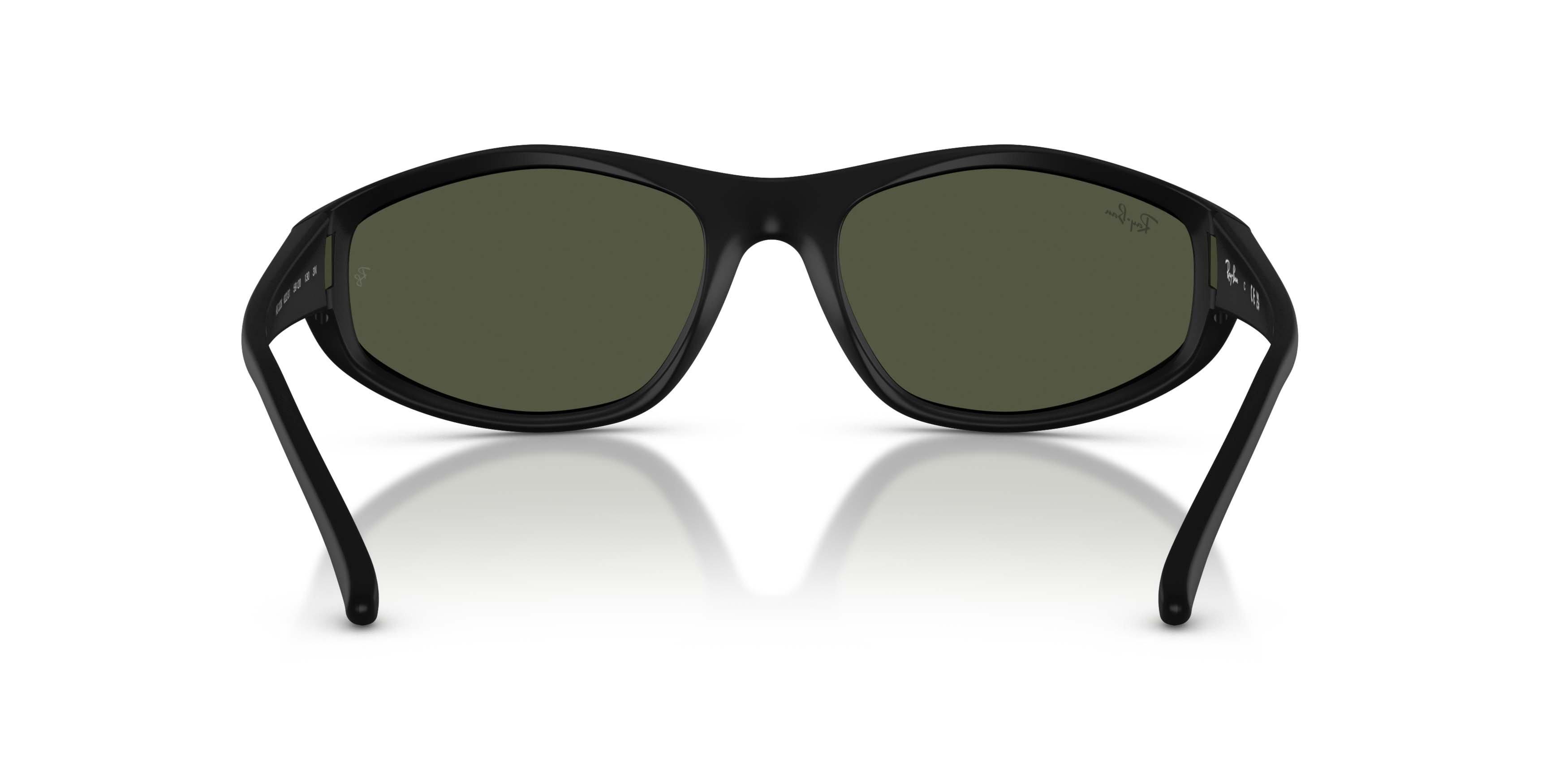 Ray-Ban RB2228 Dark Green Sunglasses - Rubber Black - BLACK/GREEN
