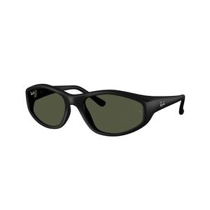 Ray-Ban RB2228 Dark Green Sunglasses - Rubber Black - BLACK/GREEN