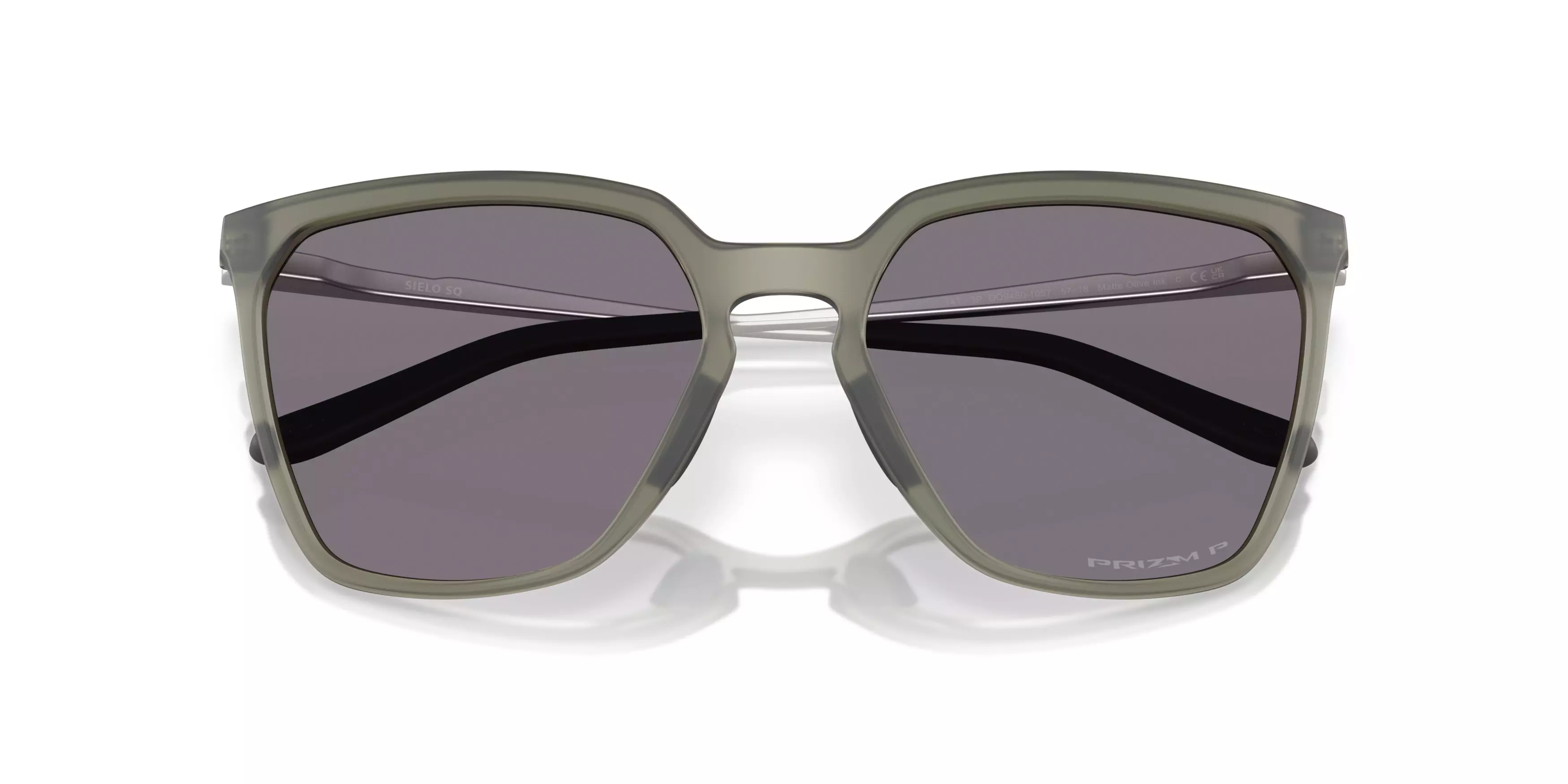 Oakley Sielo SQ Prizm Grey Polarized Sunglasses - Matte Olive Ink - GREEN/GREY