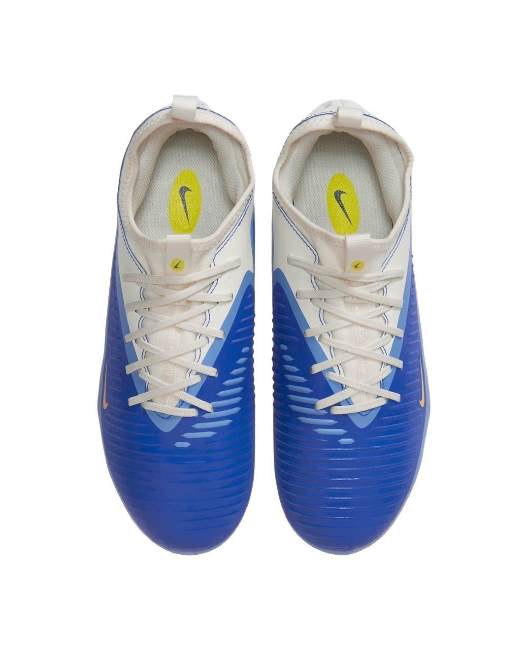 Nike Jr. Phantom 6 Low Academy LV8 Grade School Kids' "Racer Blue/Dark Obsidian" Soccer Cleat