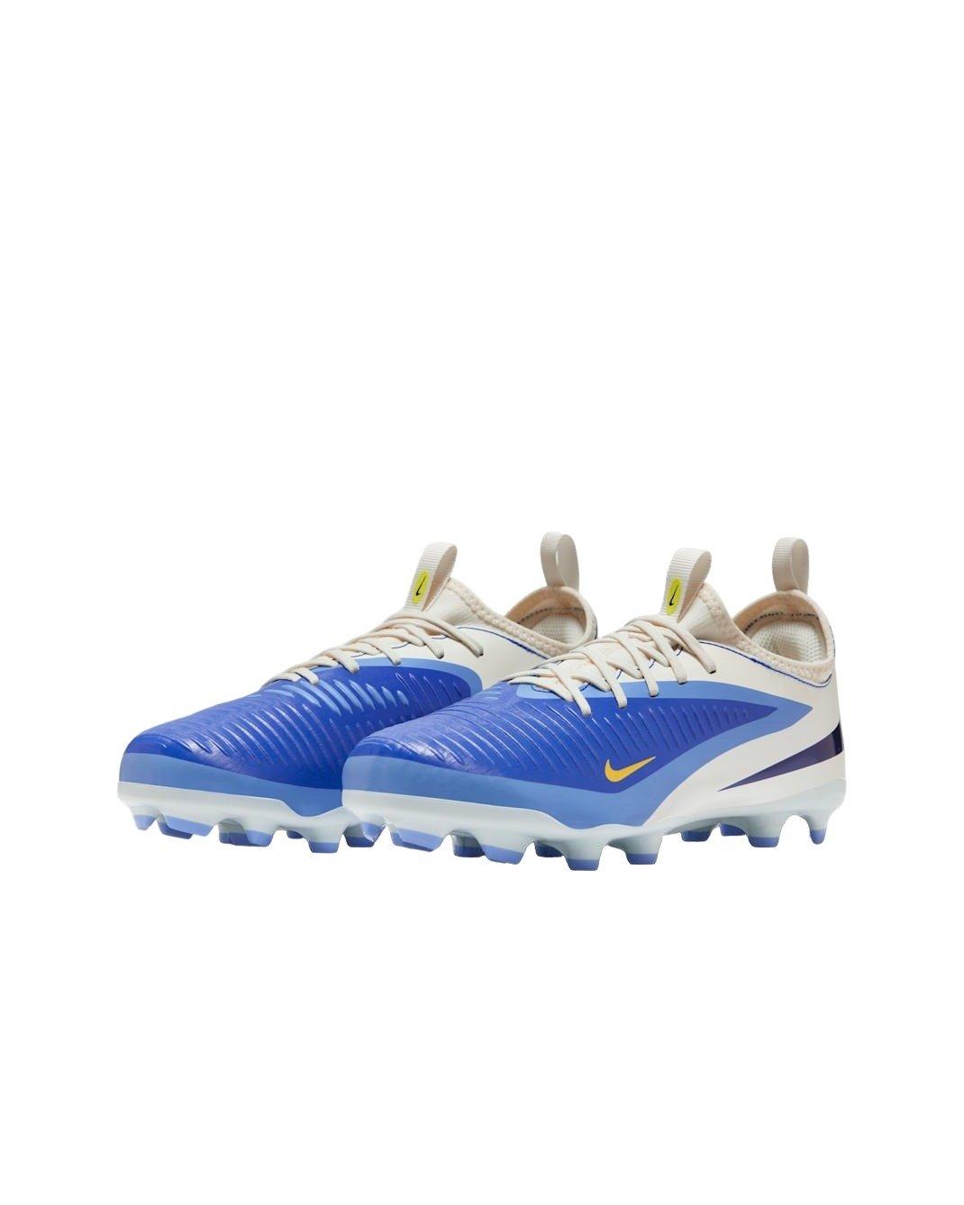 Nike Jr. Phantom 6 Low Academy LV8 Grade School Kids' "Racer Blue/Dark Obsidian" Soccer Cleat