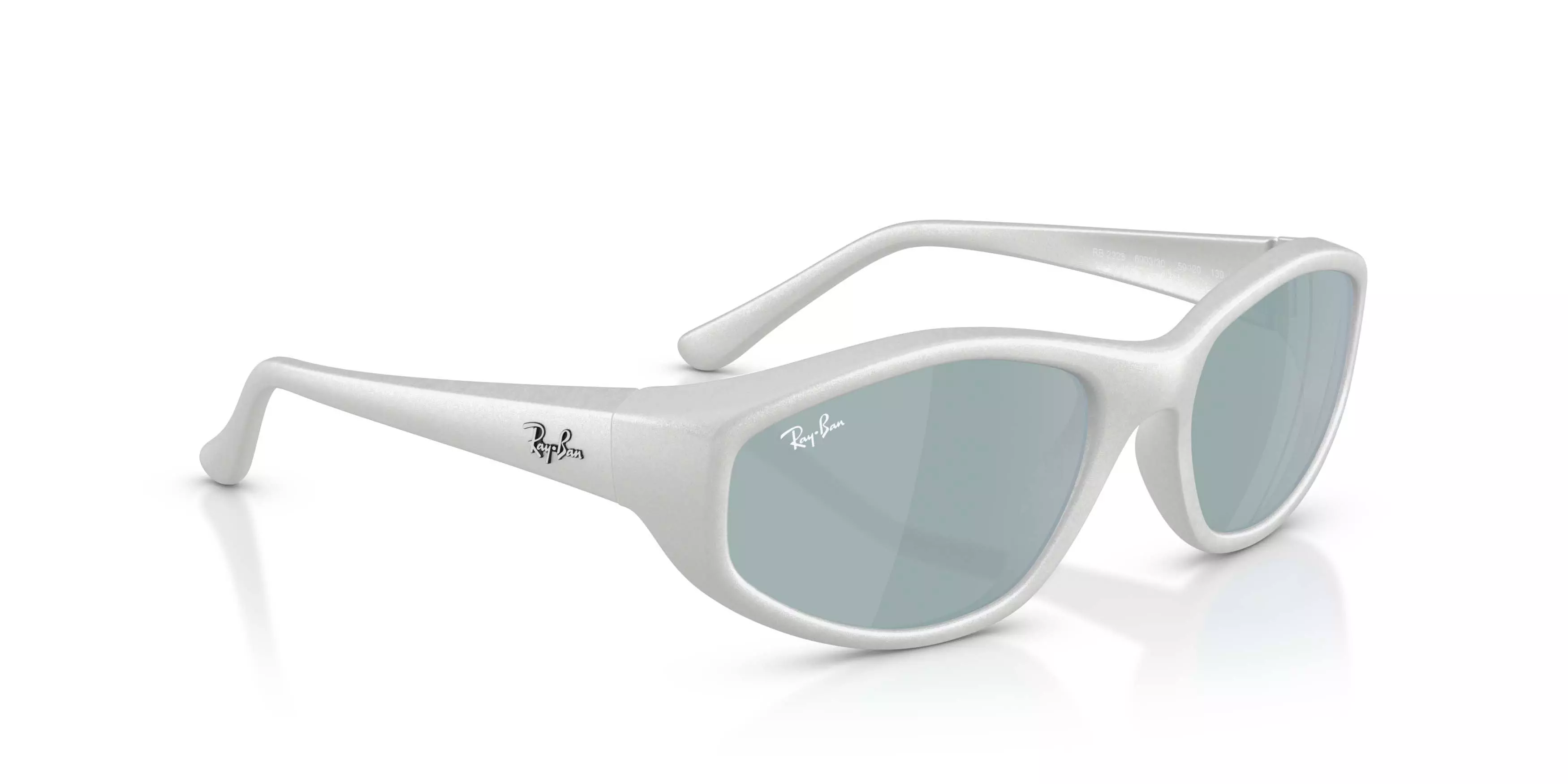 Ray-Ban RB2228 Light Green Mirror Silver Sunglasses - Silver - SILVER/GREEN